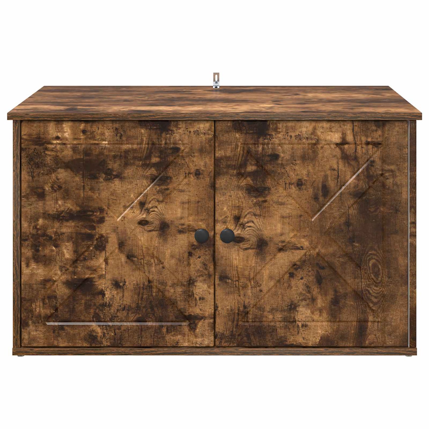 Kattenhuis Gerookt eiken 85 x 55 x 50 cm Bewerkt hout is nu te koop bij PeponiXL, paradijselijk wonen!