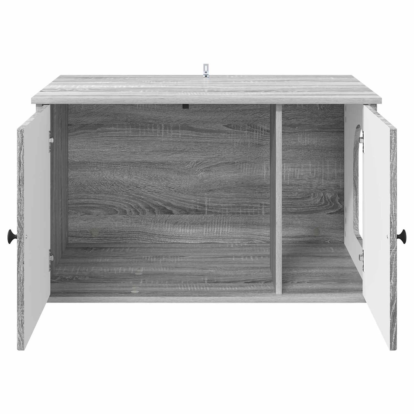 Kattenhuis Grijs Sonoma 85 x 55 x 50 cm Bewerkt hout is nu te koop bij PeponiXL, paradijselijk wonen!
