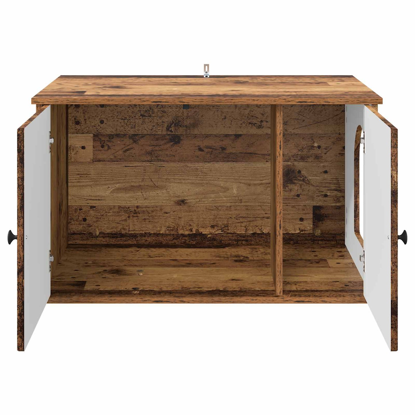 Kattenhuis Oudhout 85 x 55 x 50 cm Bewerkt hout is nu te koop bij PeponiXL, paradijselijk wonen!