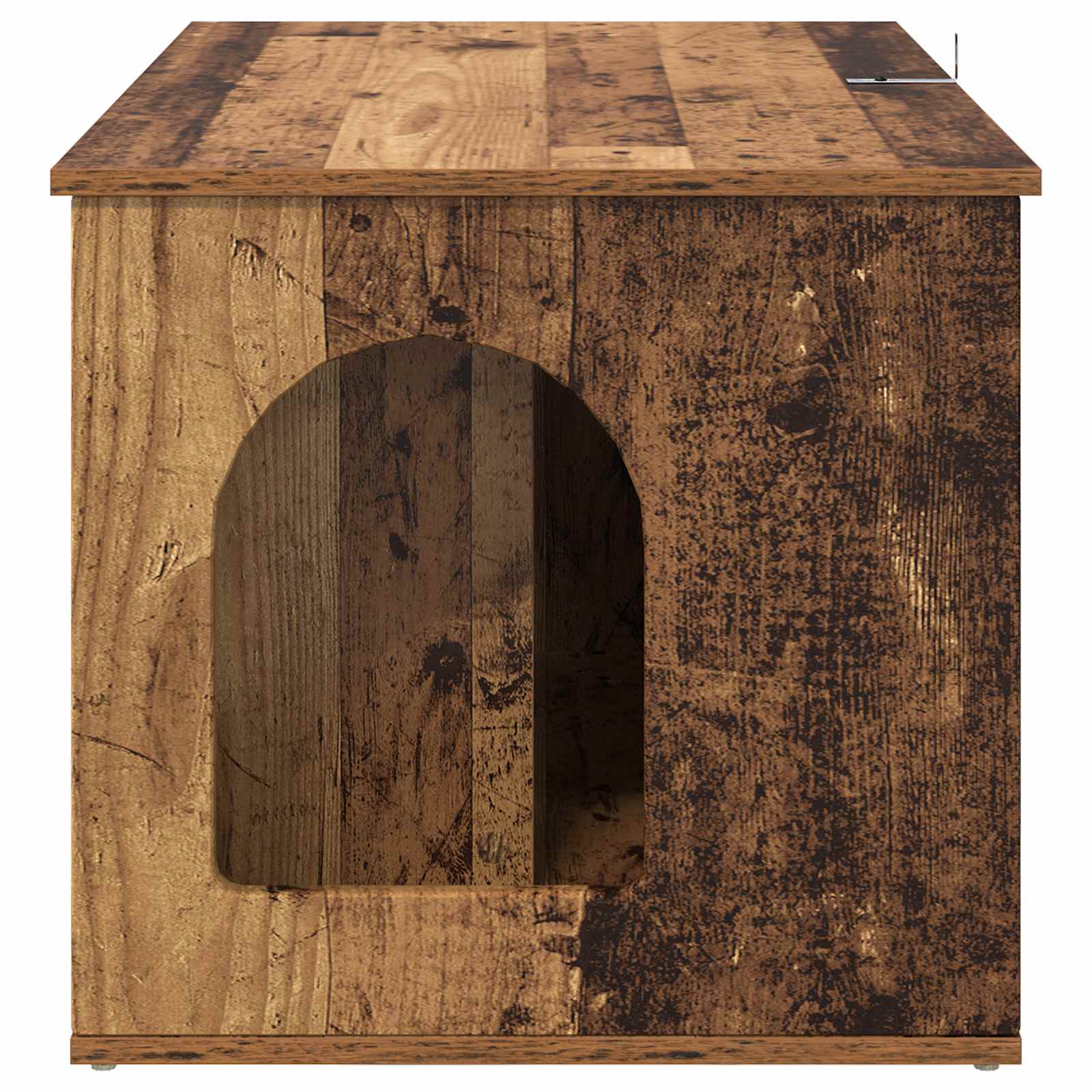 Kattenhuis Oudhout 85 x 55 x 50 cm Bewerkt hout is nu te koop bij PeponiXL, paradijselijk wonen!