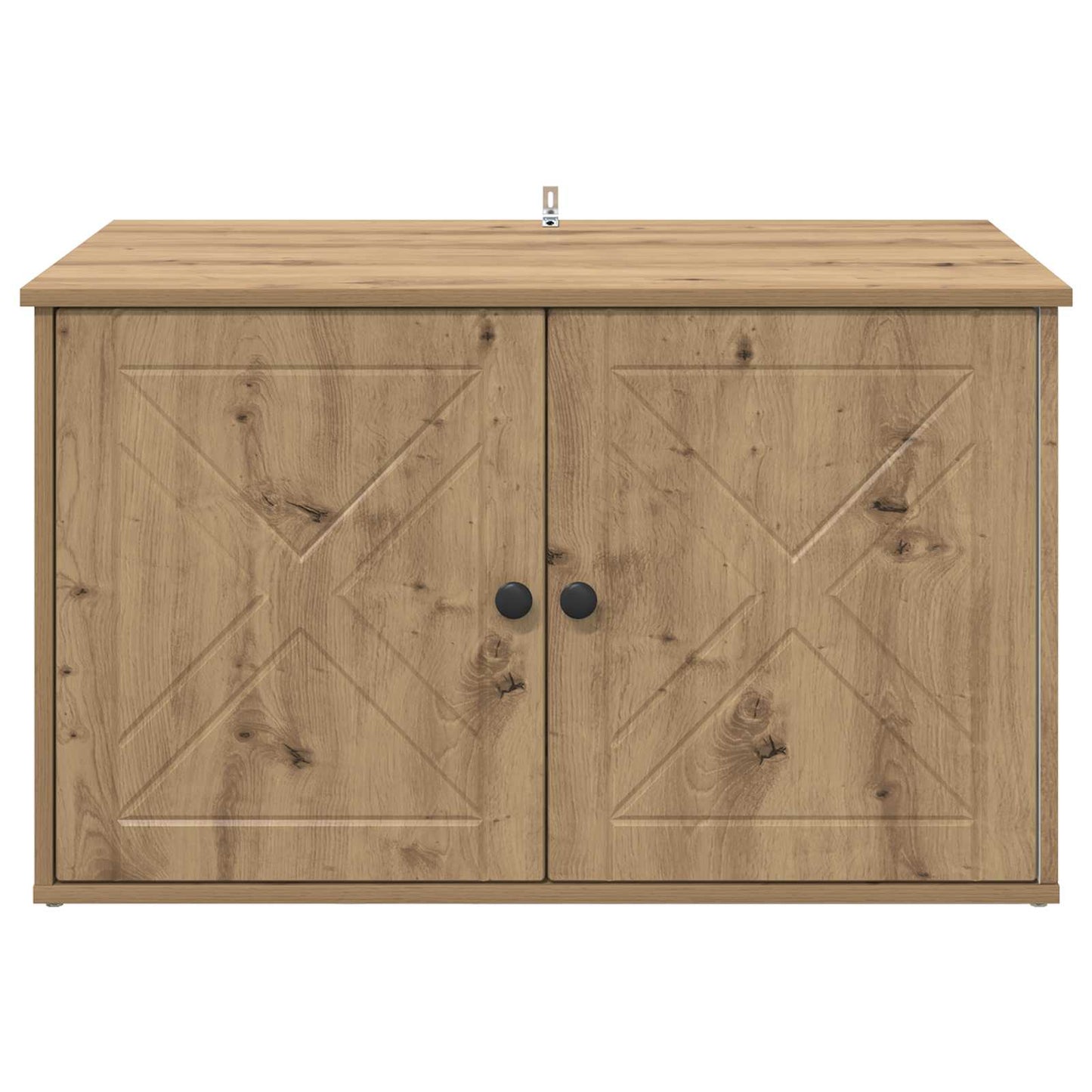 Kattenhuis Ambachtelijk eiken 85 x 55 x 50 cm Bewerkt hout is nu te koop bij PeponiXL, paradijselijk wonen!