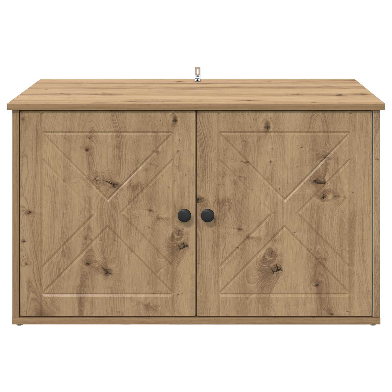 Kattenhuis Ambachtelijk eiken 85 x 55 x 50 cm Bewerkt hout is nu te koop bij PeponiXL, paradijselijk wonen!