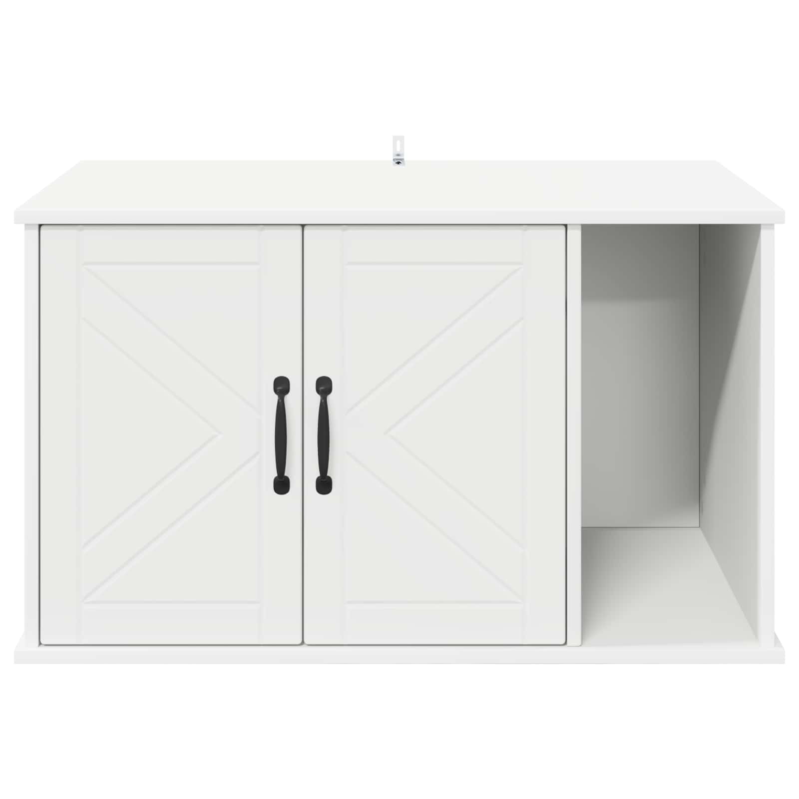 Kattenhuis Wit 85 x 55 x 50 cm Bewerkt hout is nu te koop bij PeponiXL, paradijselijk wonen!