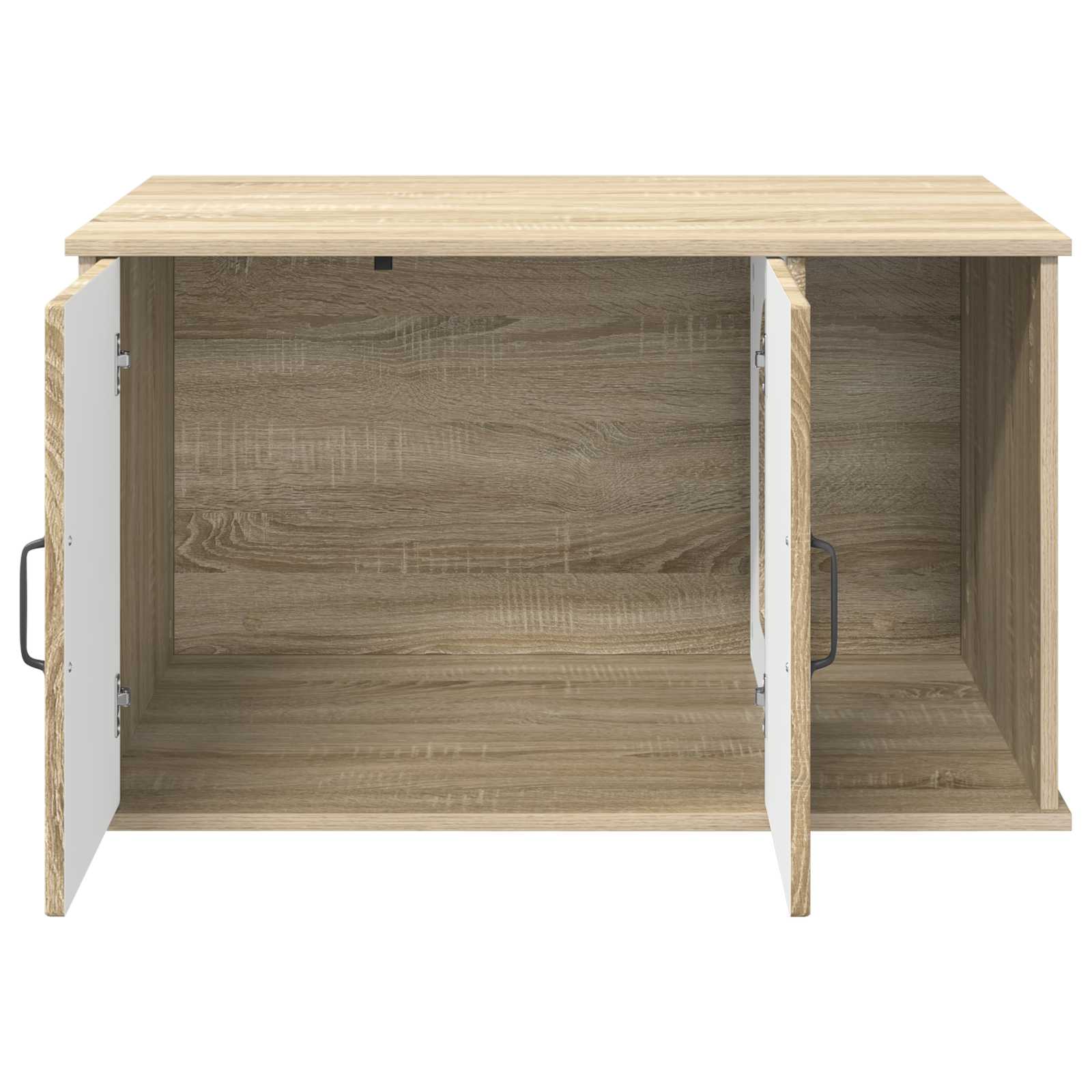 Kattenhuis Sonoma 85 x 55 x 50 cm Bewerkt hout is nu te koop bij PeponiXL, paradijselijk wonen!