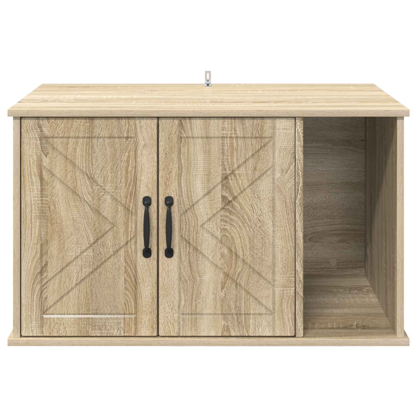 Kattenhuis Sonoma 85 x 55 x 50 cm Bewerkt hout is nu te koop bij PeponiXL, paradijselijk wonen!