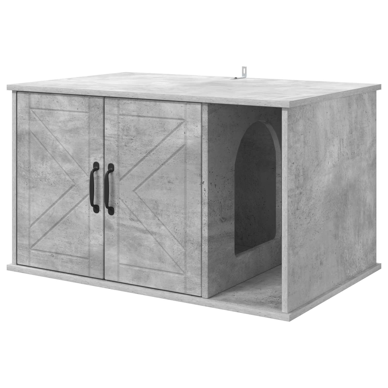 Kattenhuis Beton 85 x 55 x 50 cm Bewerkt hout is nu te koop bij PeponiXL, paradijselijk wonen!