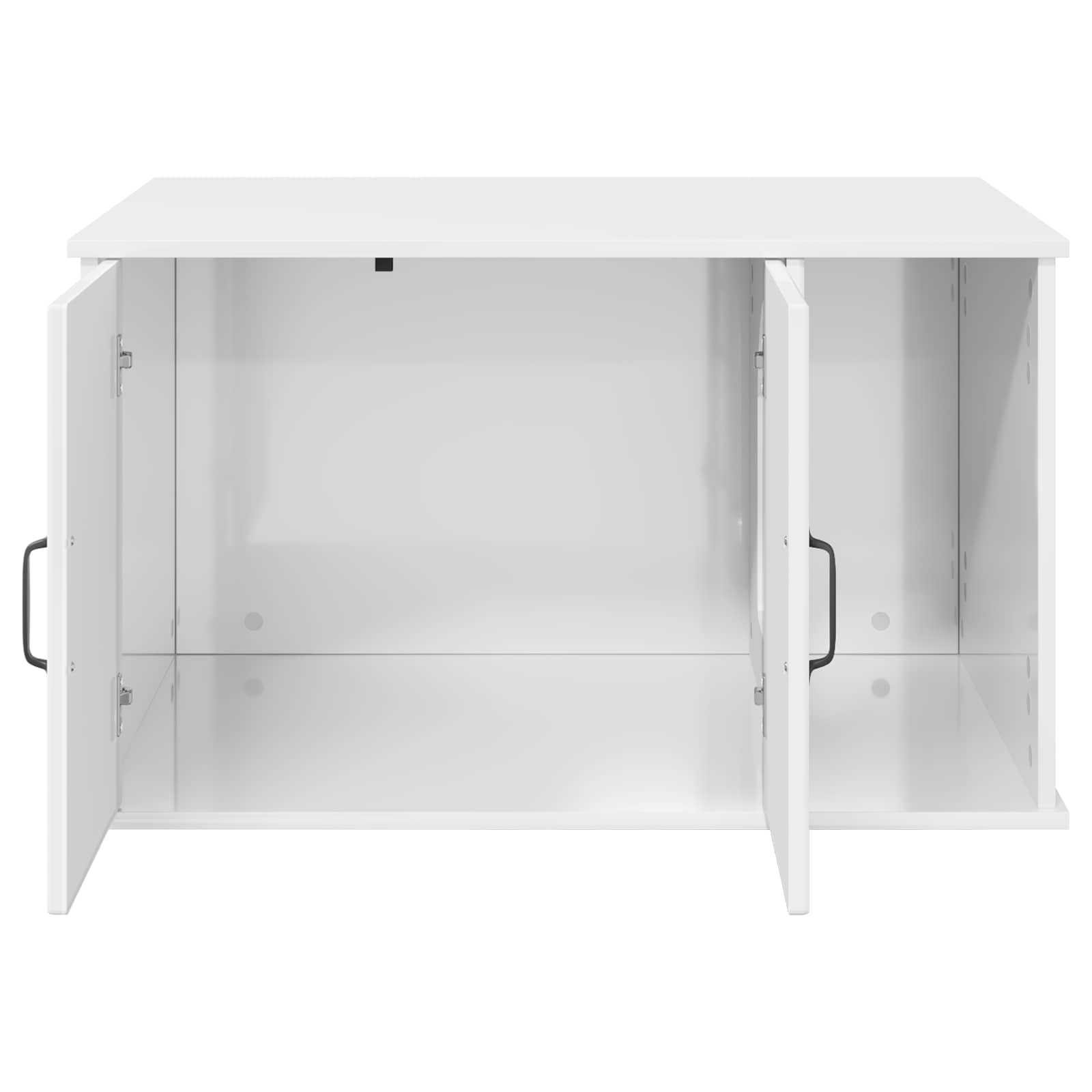 Kattenhuis Glanzend Wit 85 x 55 x 50 cm Bewerkt hout is nu te koop bij PeponiXL, paradijselijk wonen!