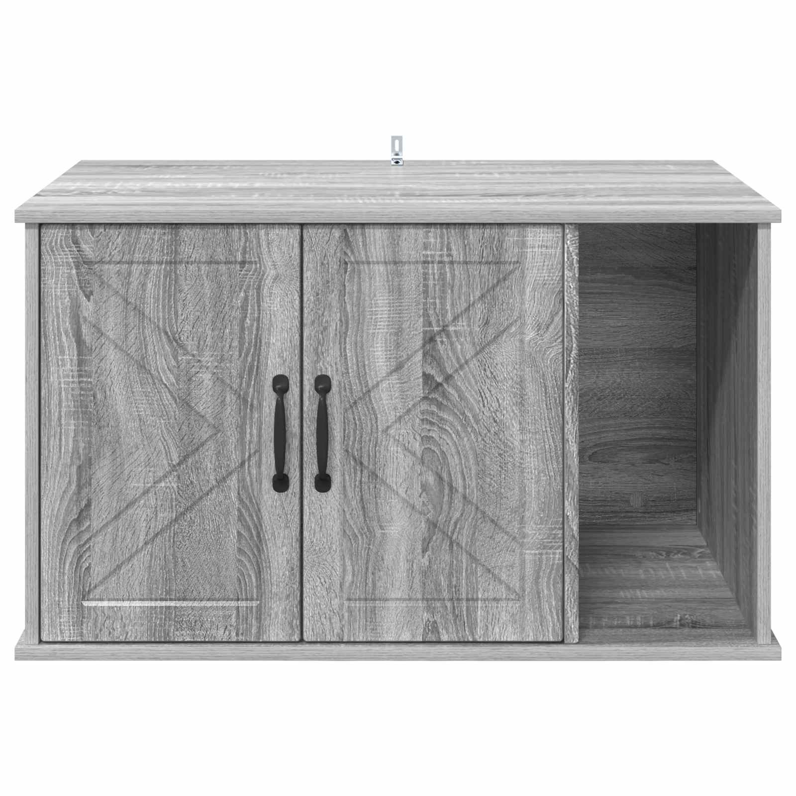 Kattenhuis Grijs Sonoma 85 x 55 x 50 cm Bewerkt hout is nu te koop bij PeponiXL, paradijselijk wonen!