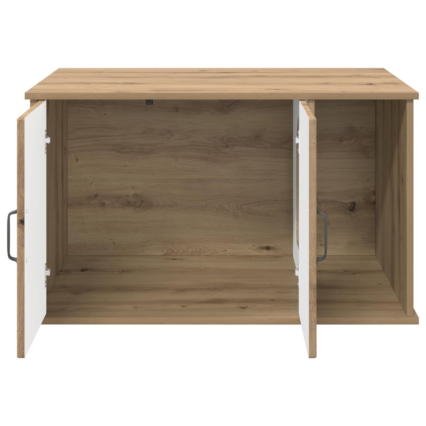 Kattenhuis Ambachtelijk eiken 85 x 55 x 50 cm Bewerkt hout is nu te koop bij PeponiXL, paradijselijk wonen!