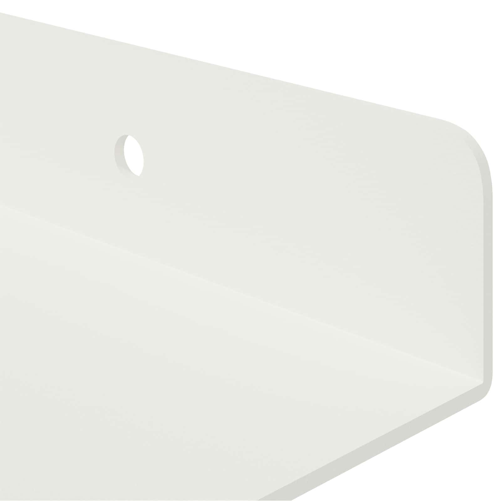 Drijvende plank Wandgemonteerd 3 pcs Wit 40 x 9 x 2,5 cm Staal is nu te koop bij PeponiXL, paradijselijk wonen!