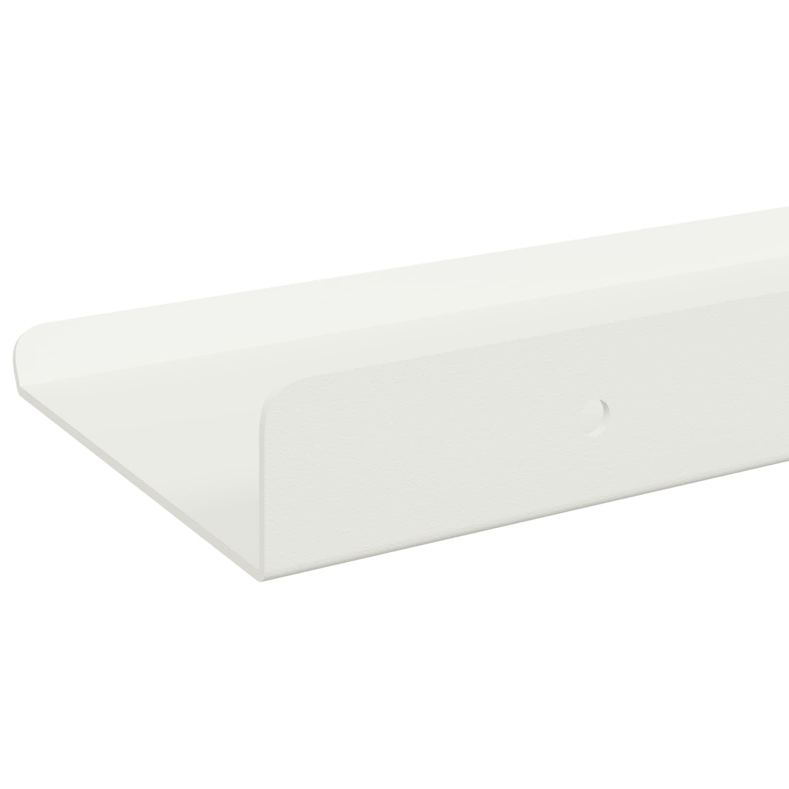 Drijvende plank Wandgemonteerd 3 pcs Wit 40 x 9 x 2,5 cm Staal is nu te koop bij PeponiXL, paradijselijk wonen!