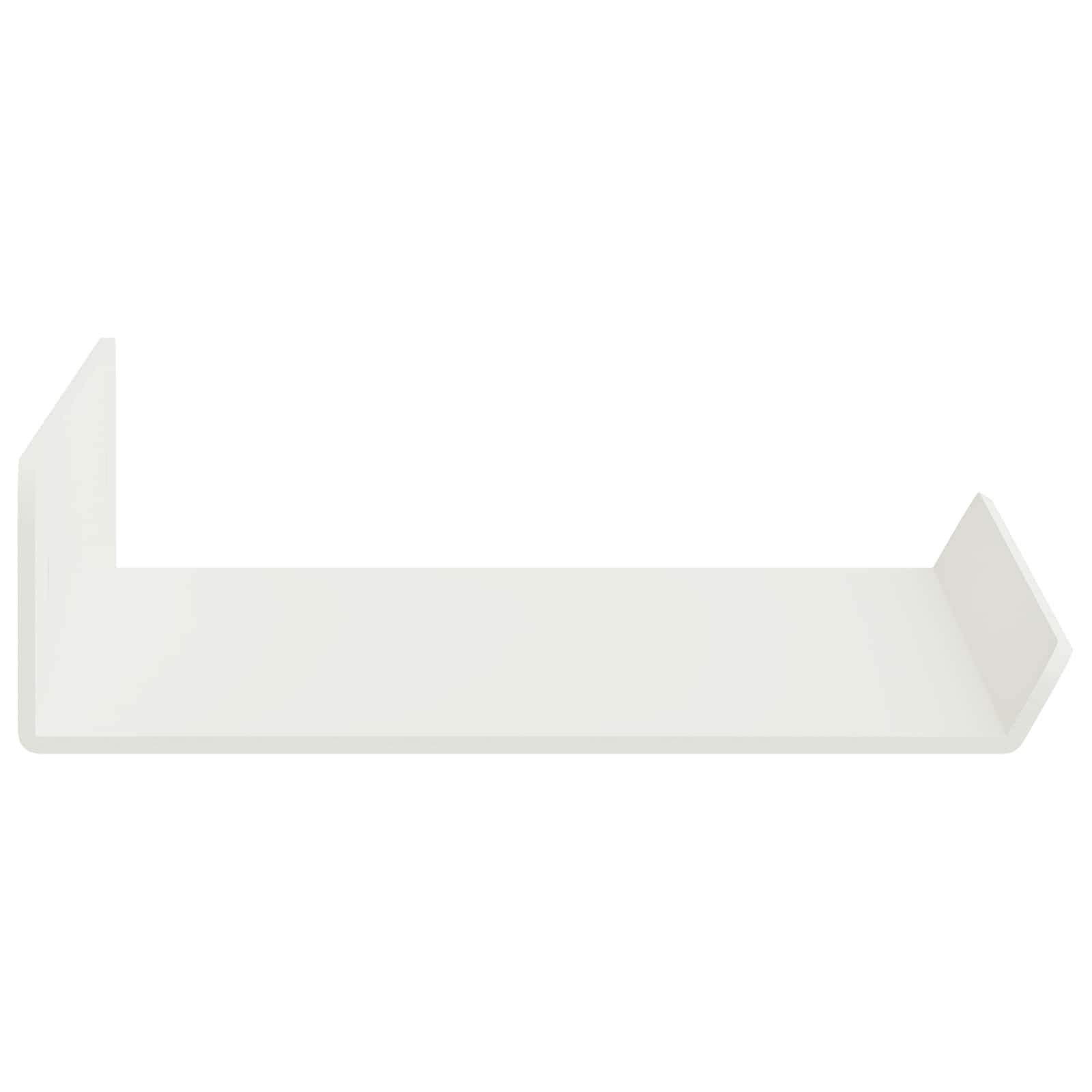 Drijvende plank Wandgemonteerd 3 pcs Wit 40 x 9 x 2,5 cm Staal is nu te koop bij PeponiXL, paradijselijk wonen!