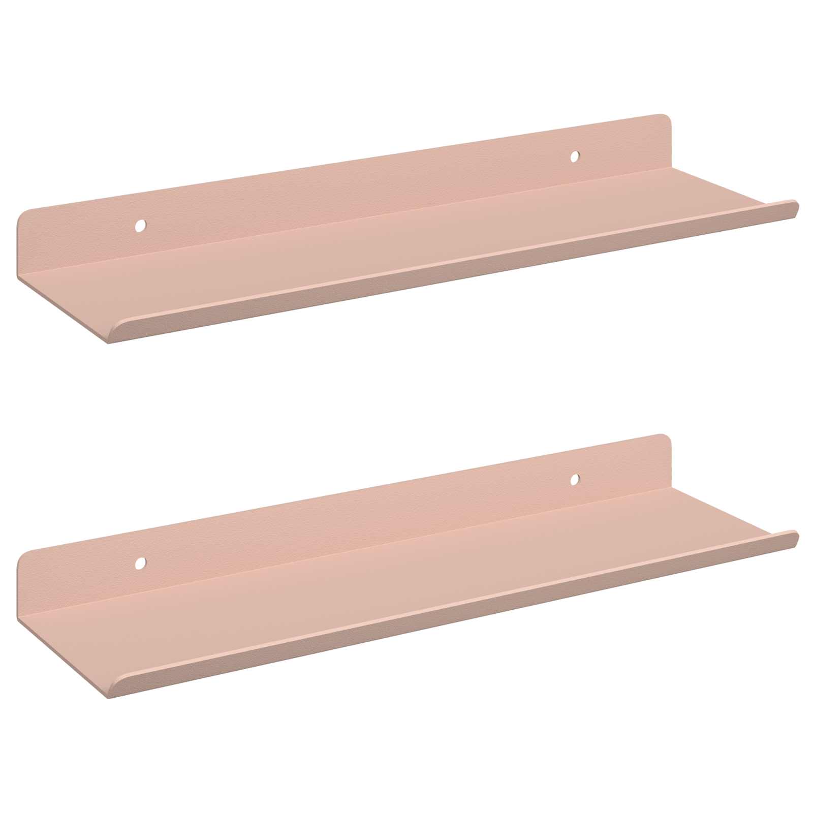Drijvende plank Wandgemonteerd 2 pcs Roze 30 x 9 x 2,5 cm Staal is nu te koop bij PeponiXL, paradijselijk wonen!