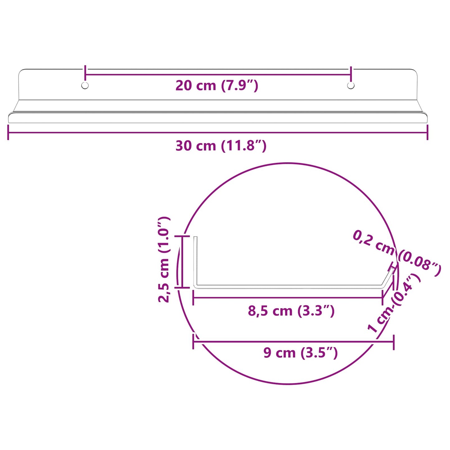 Drijvende plank 4 pcs Mosterdgeel 30 x 9 x 2,5 cm Staal is nu te koop bij PeponiXL, paradijselijk wonen!