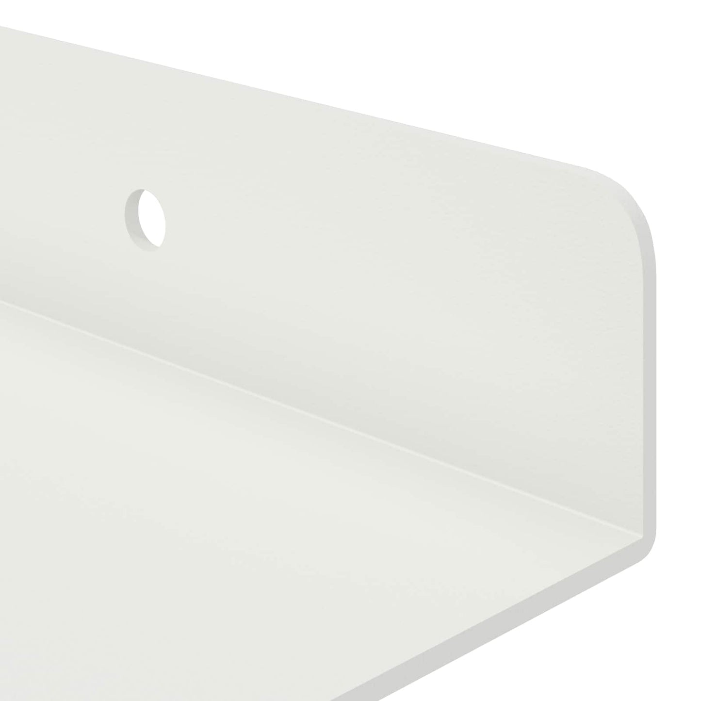 Drijvende plank Wandgemonteerd 2 pcs Wit 30 x 9 x 2,5 cm Staal is nu te koop bij PeponiXL, paradijselijk wonen!