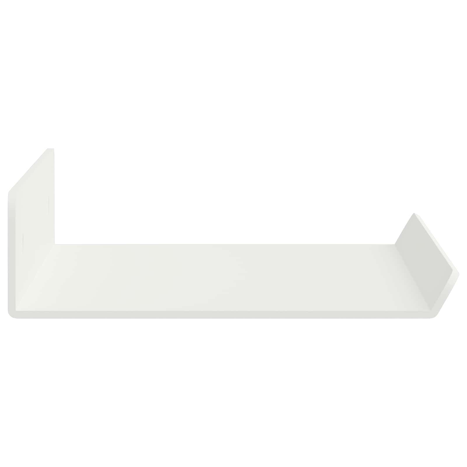 Drijvende plank Wandgemonteerd 2 pcs Wit 30 x 9 x 2,5 cm Staal is nu te koop bij PeponiXL, paradijselijk wonen!