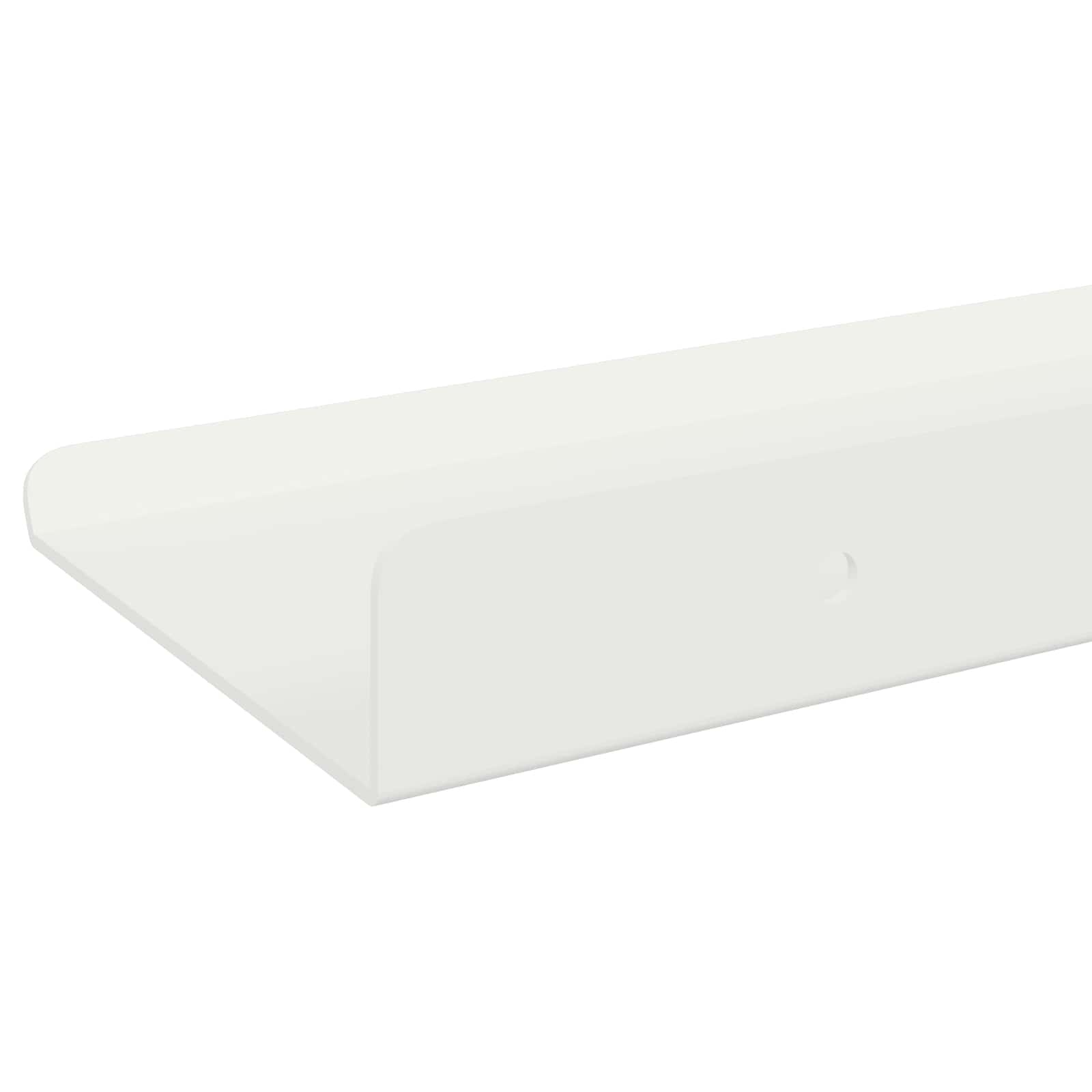 Drijvende plank Wandgemonteerd 4 pcs Wit 30 x 9 x 2,5 cm Staal is nu te koop bij PeponiXL, paradijselijk wonen!