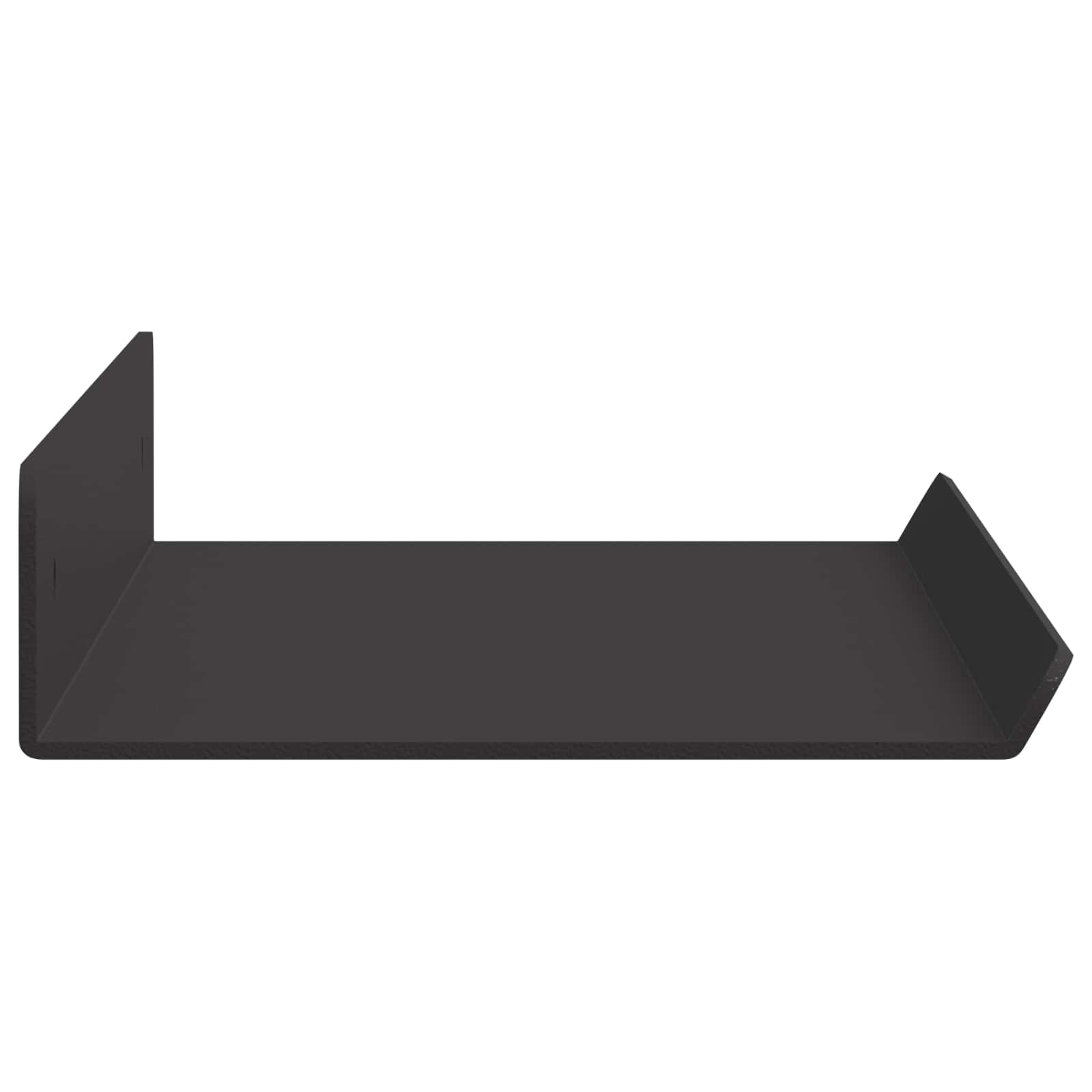 Drijvende plank 2 pcs Zwart 40 x 8,5 x 2,5 cm Staal is nu te koop bij PeponiXL, paradijselijk wonen!