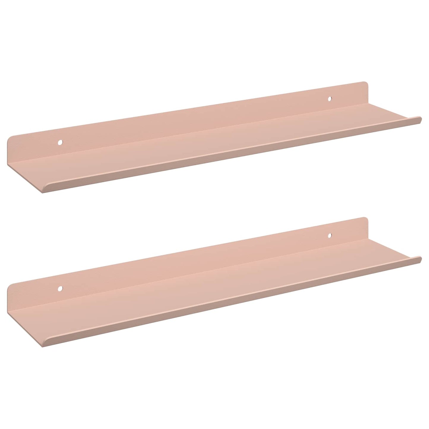 Drijvende plank 2 pcs Roze 40 x 8,5 x 2,5 cm Staal is nu te koop bij PeponiXL, paradijselijk wonen!