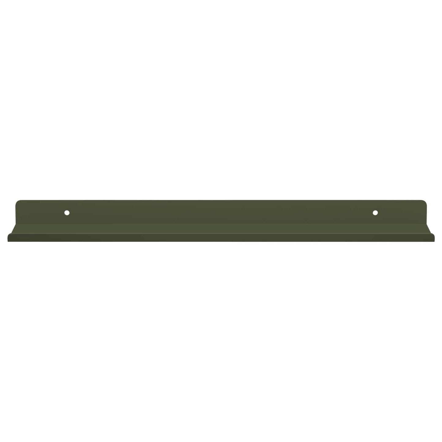 Drijvende plank 2 pcs Olijf Groen 40 x 8,5 x 2,5 cm Staal is nu te koop bij PeponiXL, paradijselijk wonen!