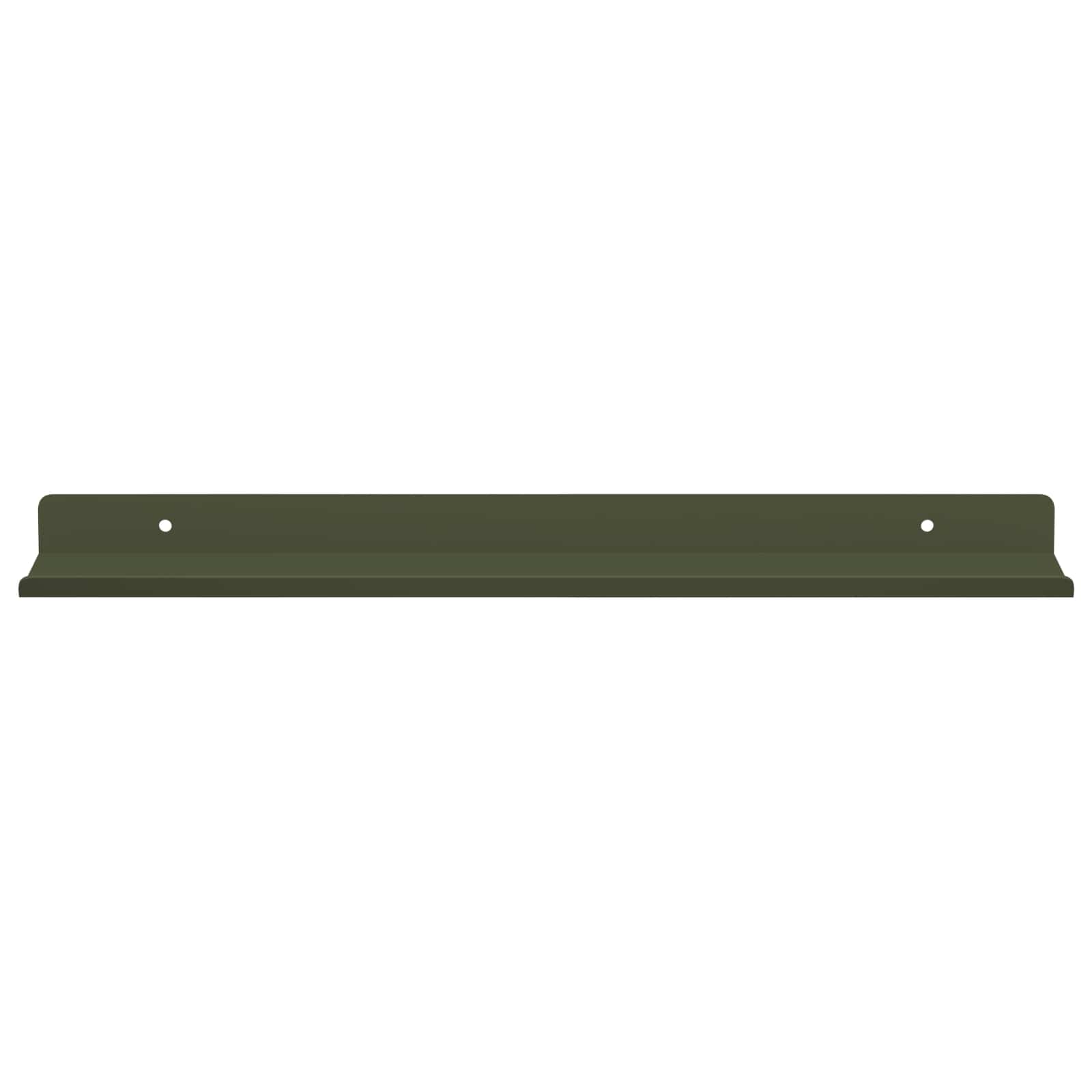 Drijvende plank 2 pcs Olijf Groen 40 x 8,5 x 2,5 cm Staal is nu te koop bij PeponiXL, paradijselijk wonen!