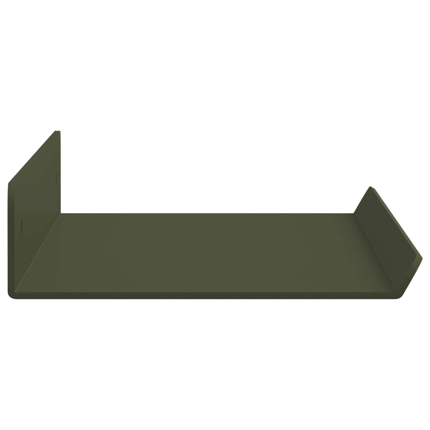Drijvende plank 2 pcs Olijf Groen 40 x 8,5 x 2,5 cm Staal is nu te koop bij PeponiXL, paradijselijk wonen!