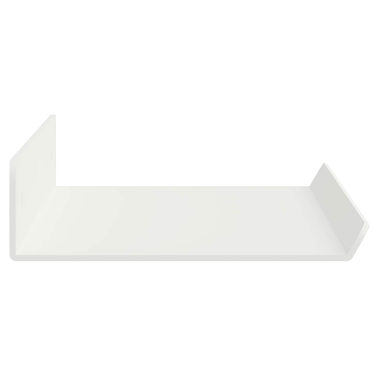 Drijvende plank 2 pcs Wit 40 x 8,5 x 2,5 cm Staal is nu te koop bij PeponiXL, paradijselijk wonen!