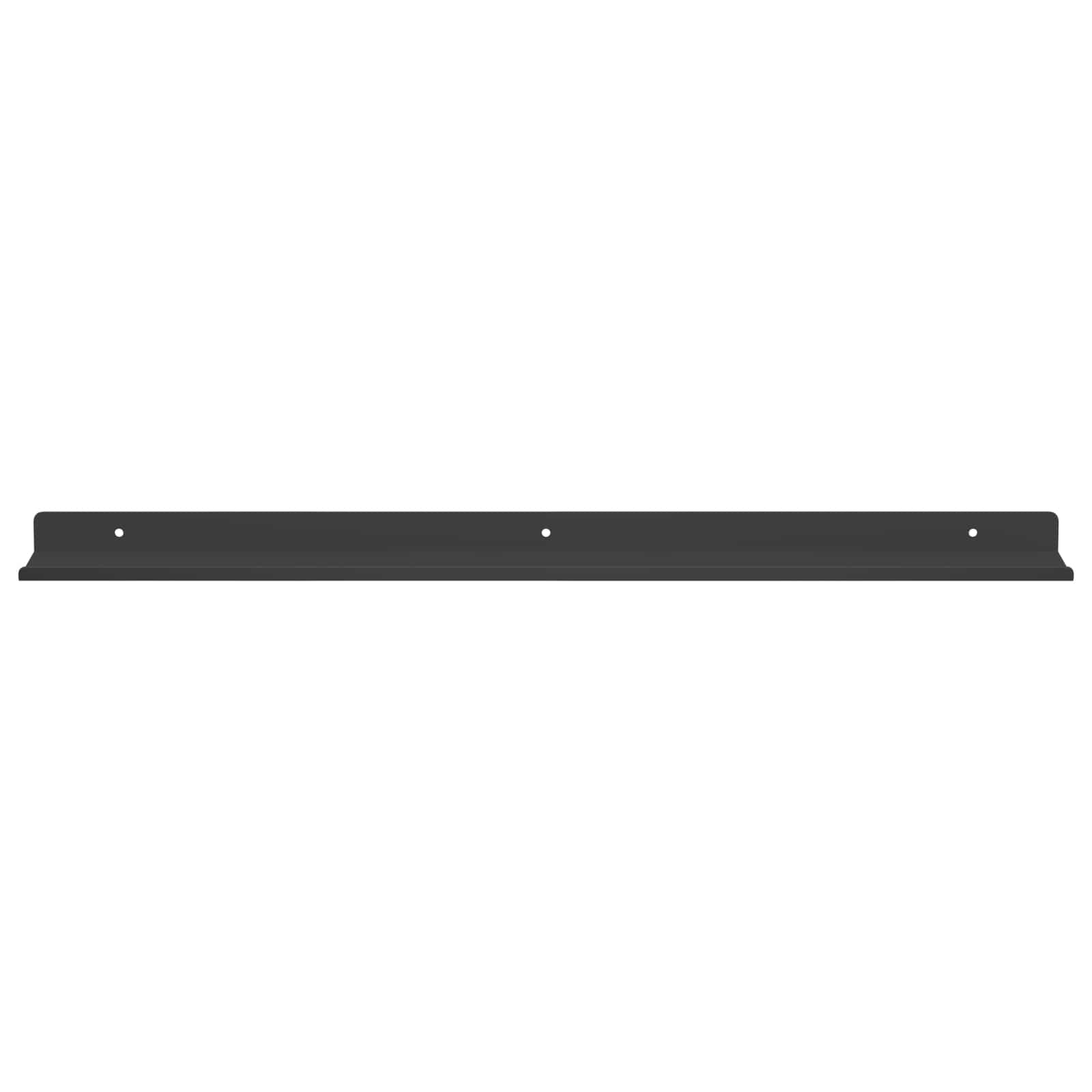 Drijvende plank 4 pcs Zwart 60 x 8,5 x 2,5 cm Staal is nu te koop bij PeponiXL, paradijselijk wonen!