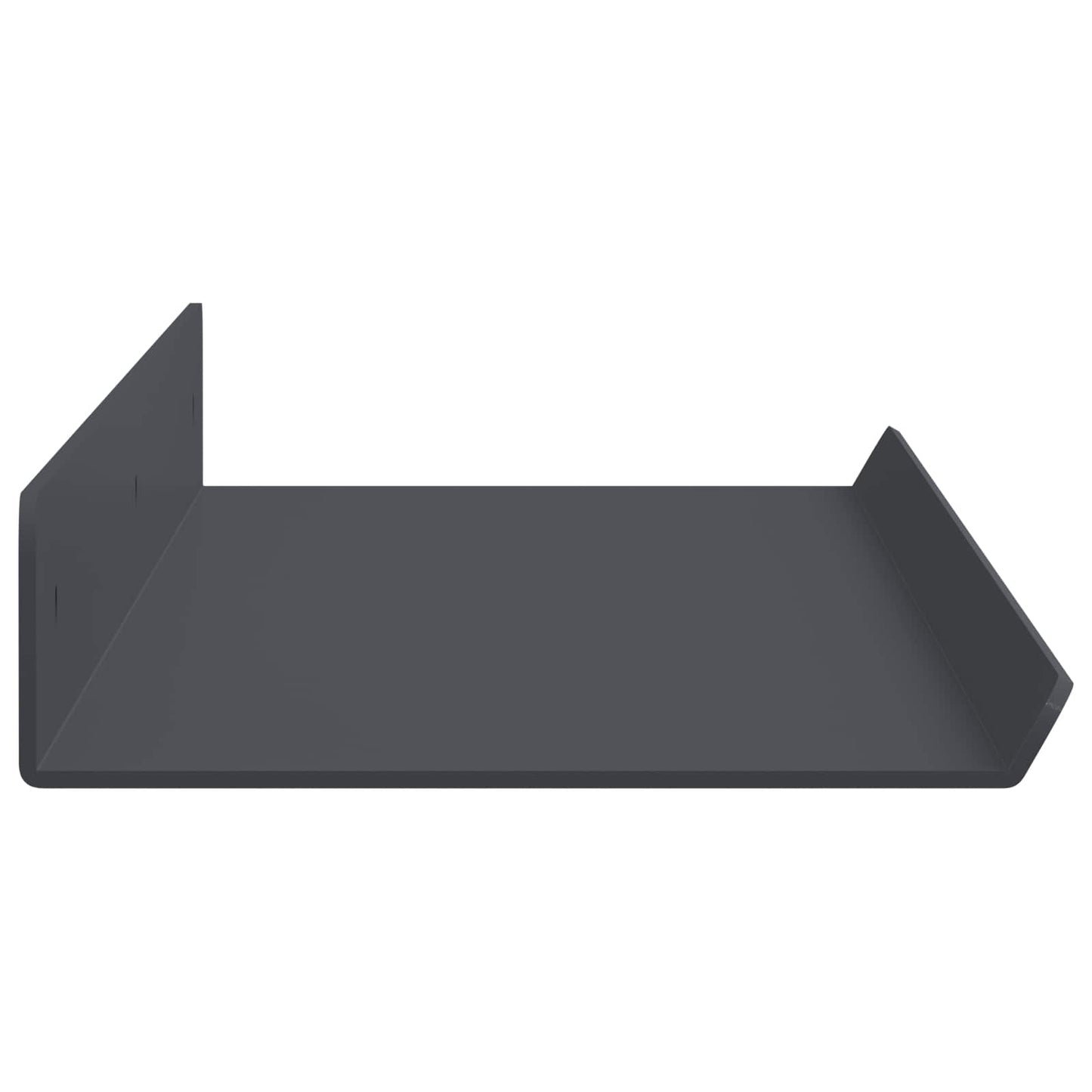 Drijvende plank 2 pcs Antraciet 60 x 8,5 x 2,5 cm Staal is nu te koop bij PeponiXL, paradijselijk wonen!