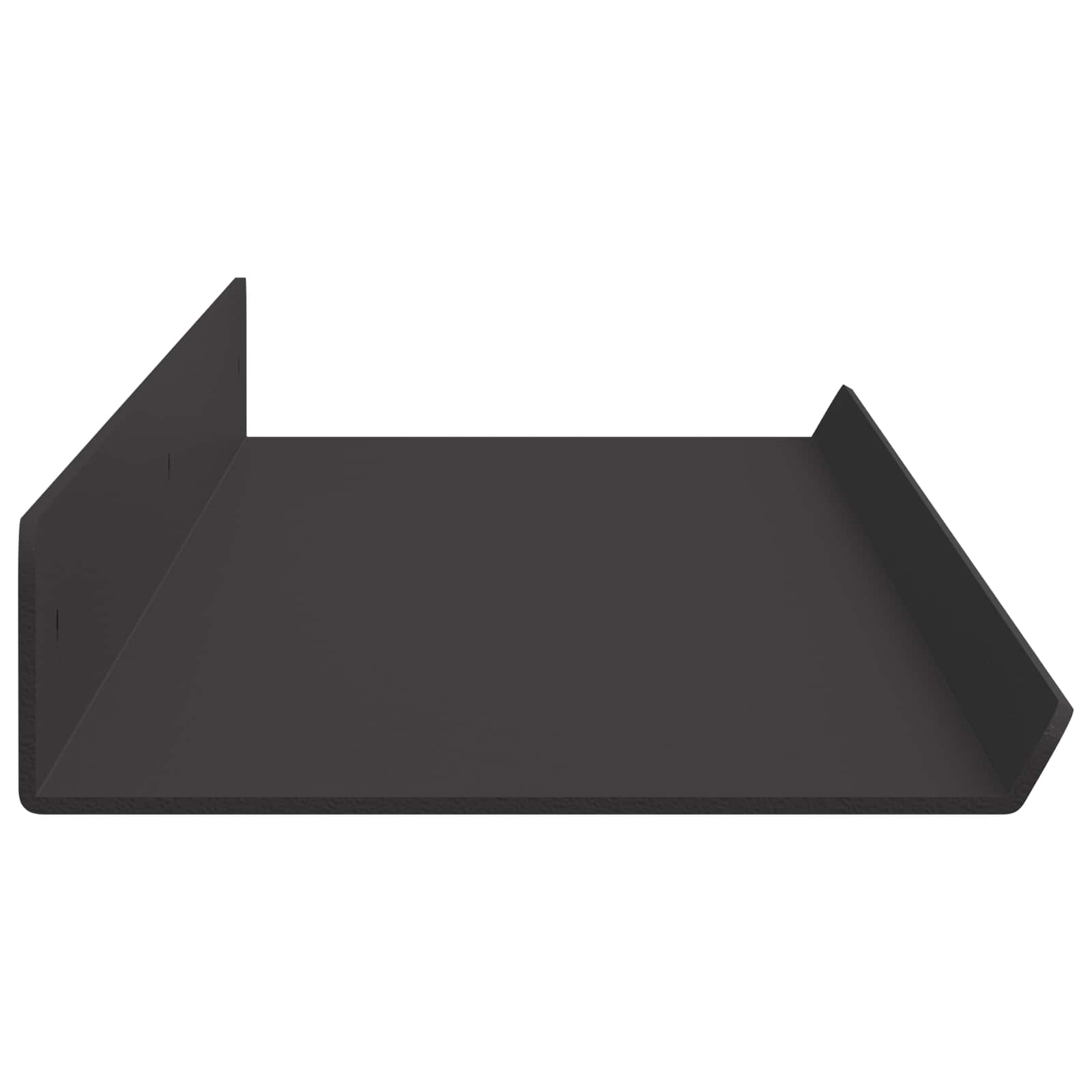 Drijvende plank 2 pcs Zwart 80 x 9 x 2,5 cm Staal is nu te koop bij PeponiXL, paradijselijk wonen!