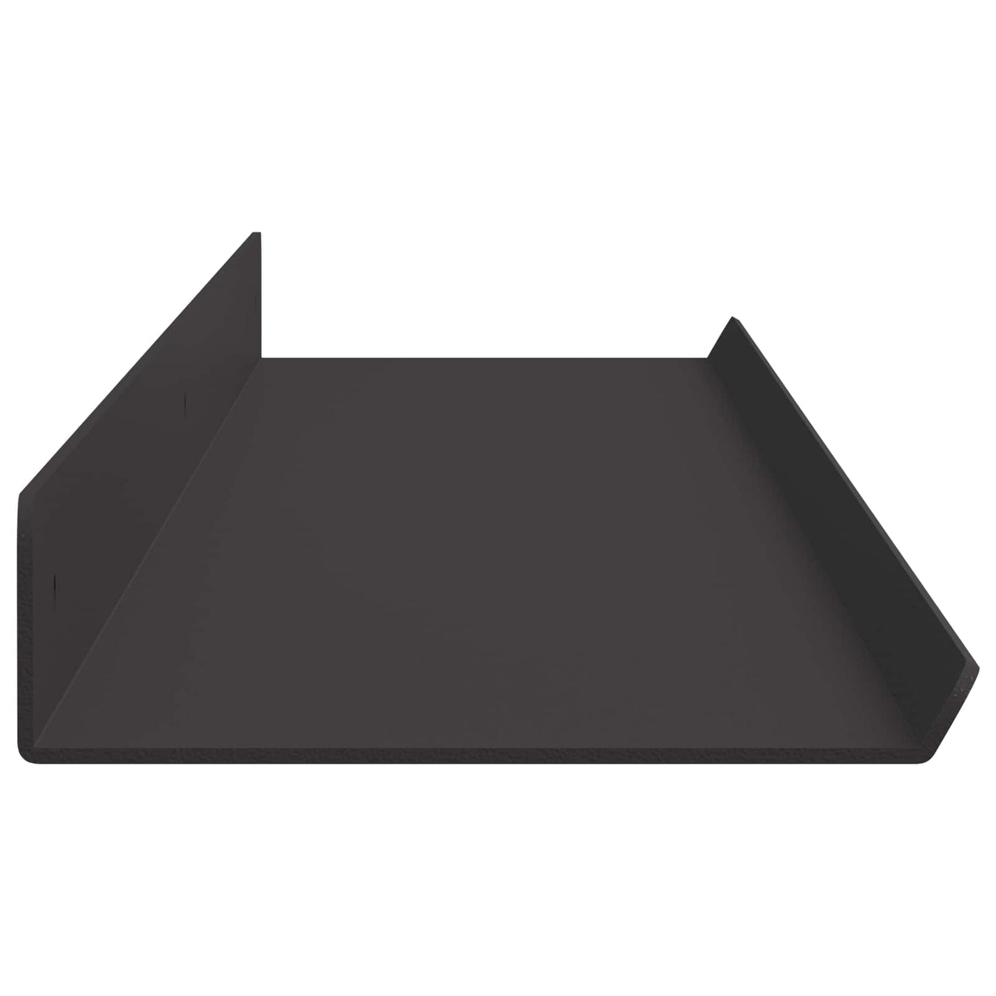 Drijvende plank 2 pcs Zwart 100 x 9 x 2,5 cm Staal is nu te koop bij PeponiXL, paradijselijk wonen!