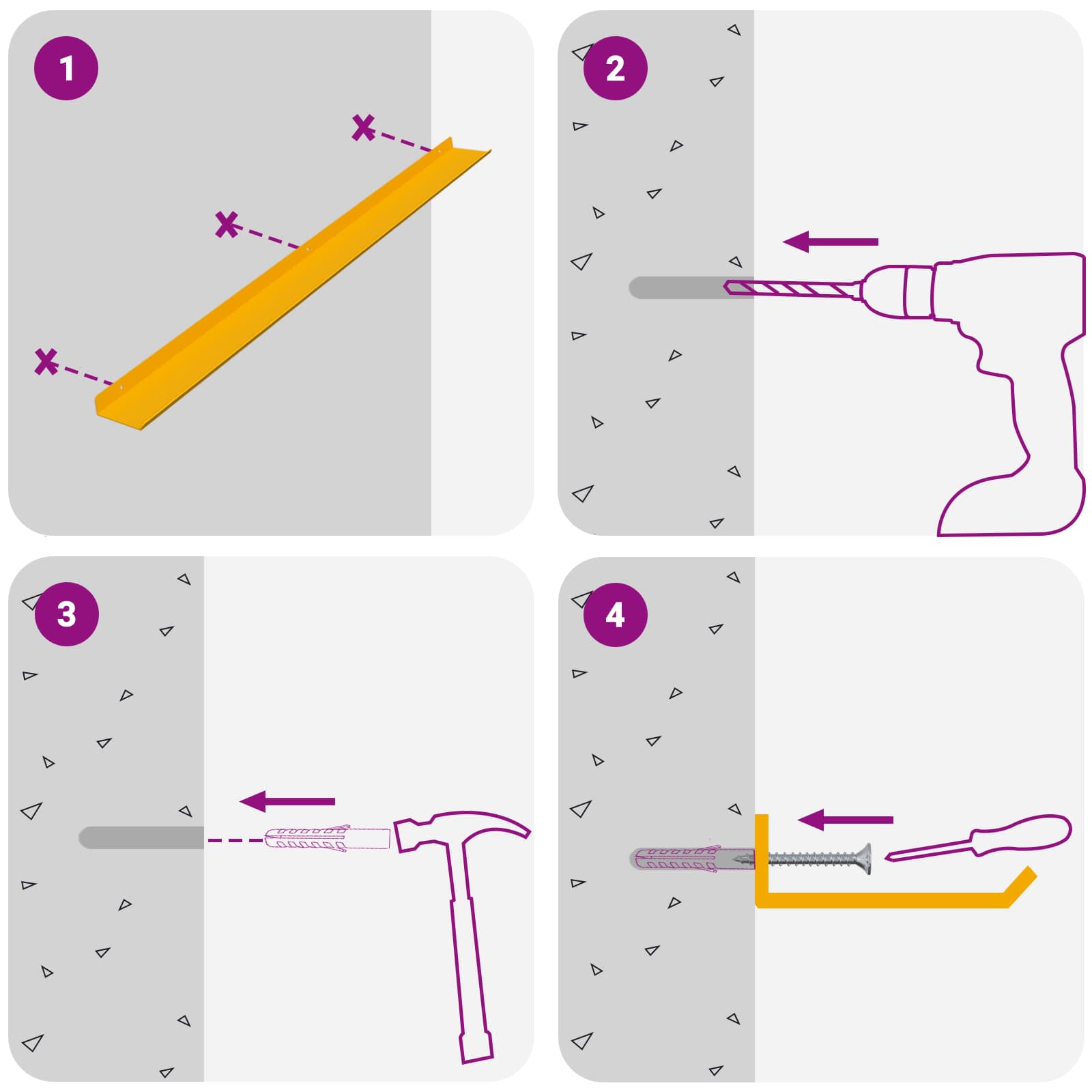 Drijvende plank 2 pcs Mosterdgeel 100 x 9 x 2,5 cm Staal is nu te koop bij PeponiXL, paradijselijk wonen!