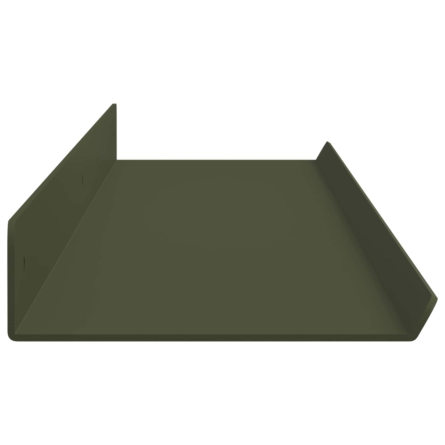 Drijvende plank 2 pcs Olijf Groen 100 x 9 x 2,5 cm Staal is nu te koop bij PeponiXL, paradijselijk wonen!