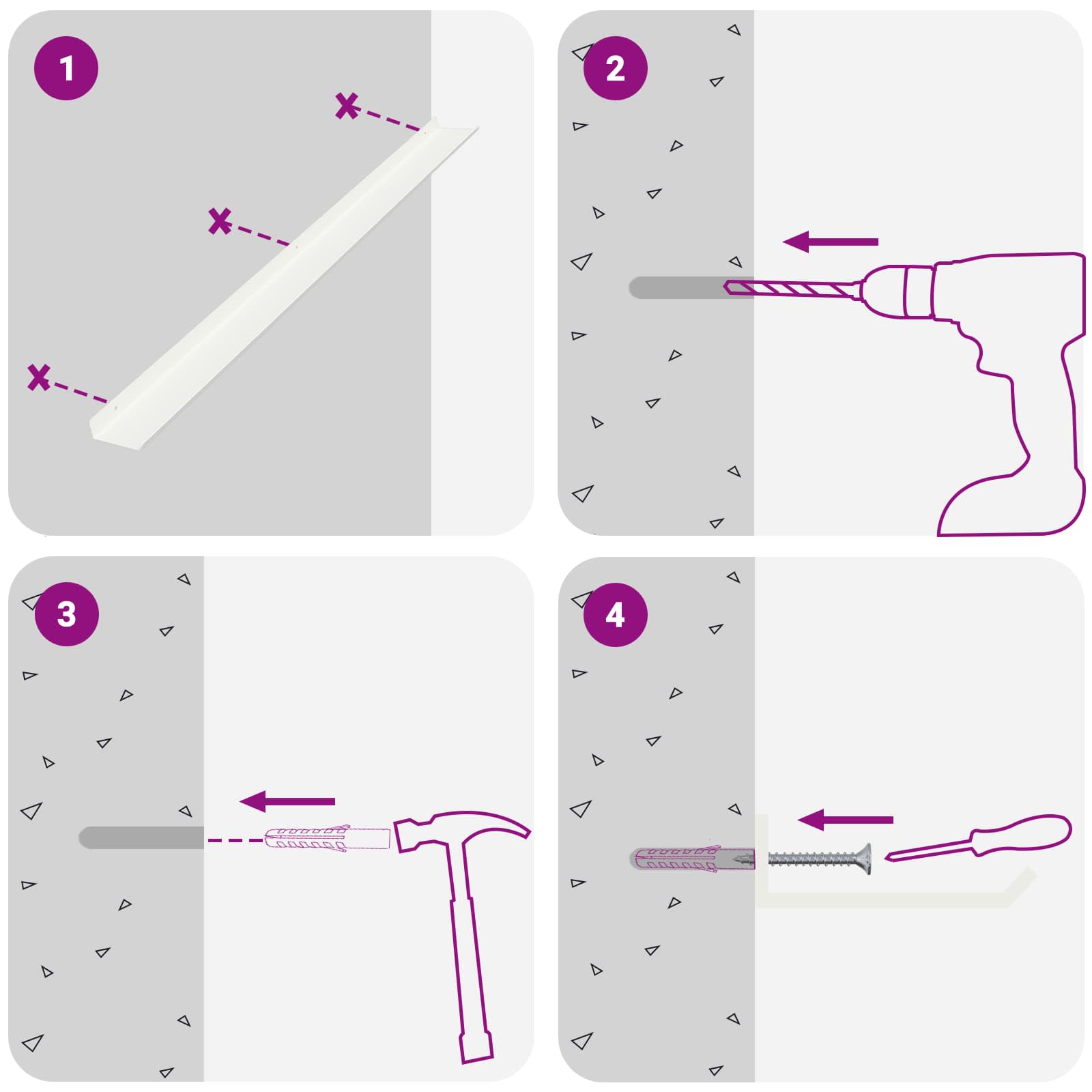 Drijvende plank Wandgemonteerd 2 pcs Wit 100 x 9 x 2,5 cm Staal is nu te koop bij PeponiXL, paradijselijk wonen!