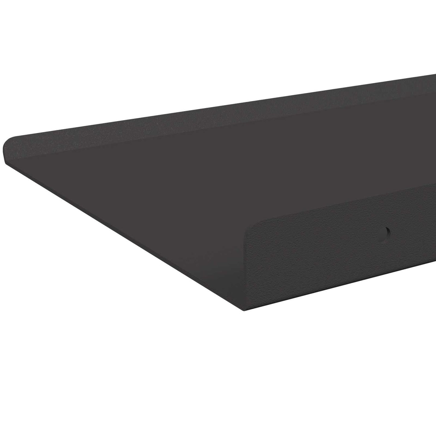 Drijvende plank Muurmontage 4 st Zwart 30 x 18 x 2,5 cm Staal