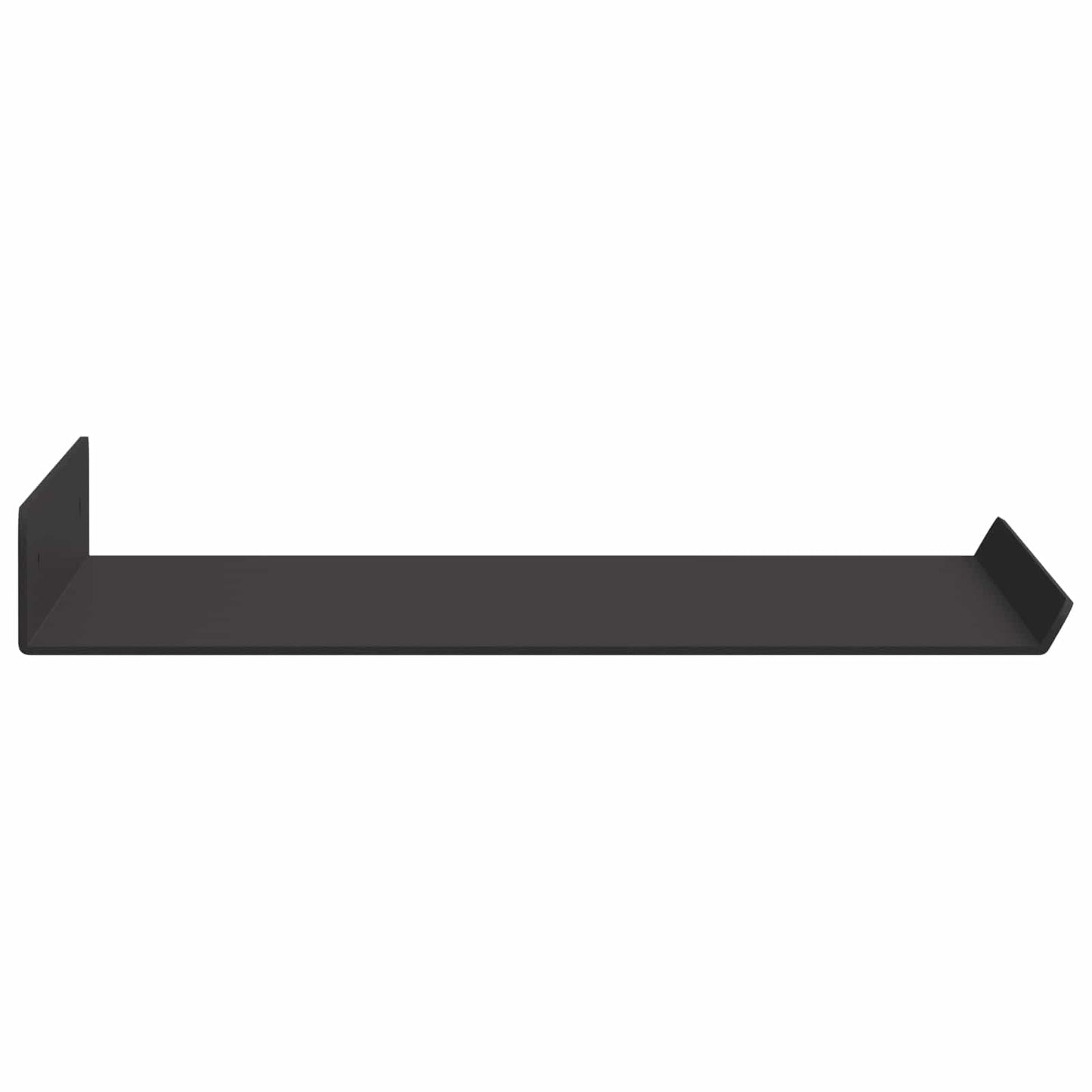 Drijvende plank Muurmontage 4 st Zwart 30 x 18 x 2,5 cm Staal