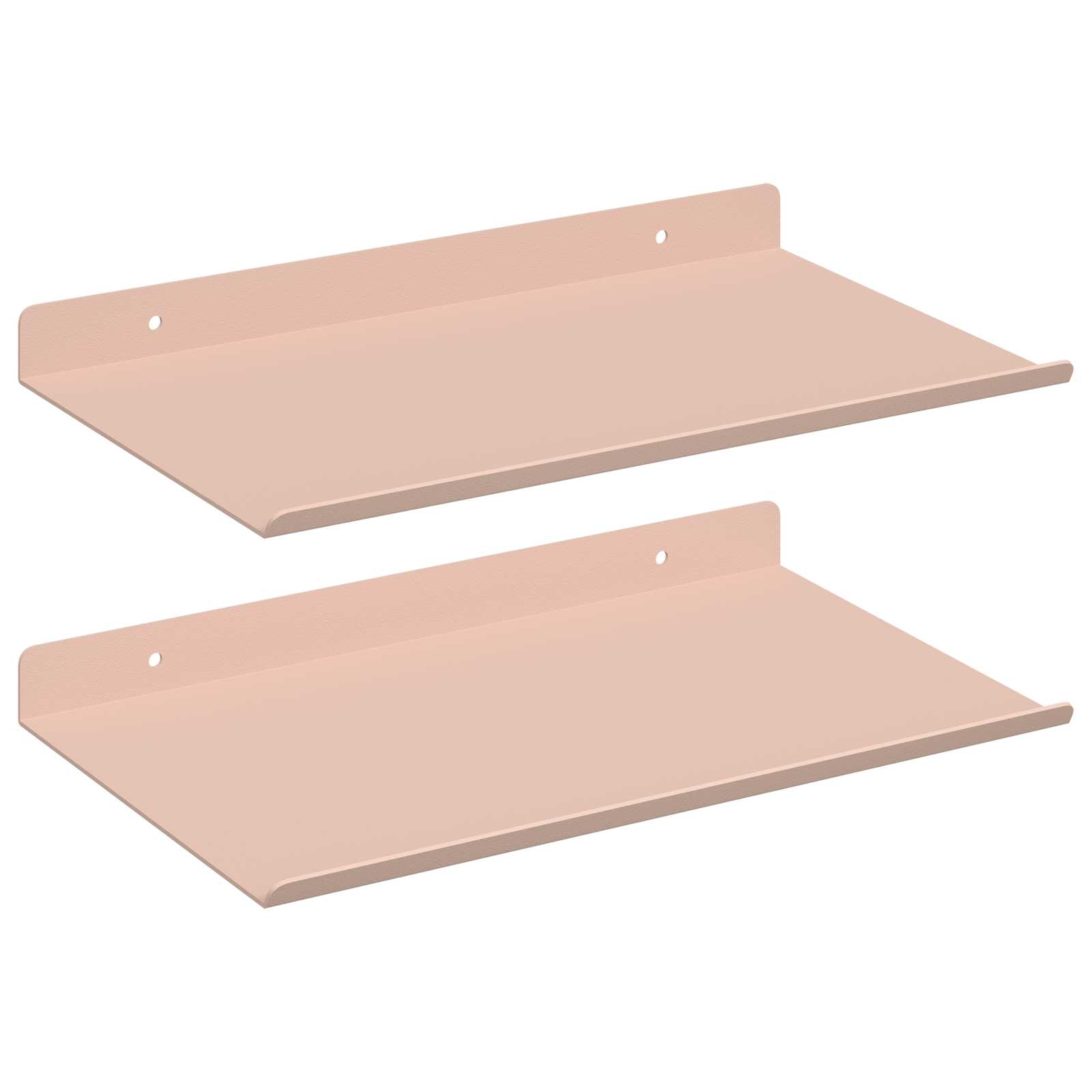 Drijvende plank 2 pcs Roze 30 x 18 x 2,5 cm Staal is nu te koop bij PeponiXL, paradijselijk wonen!