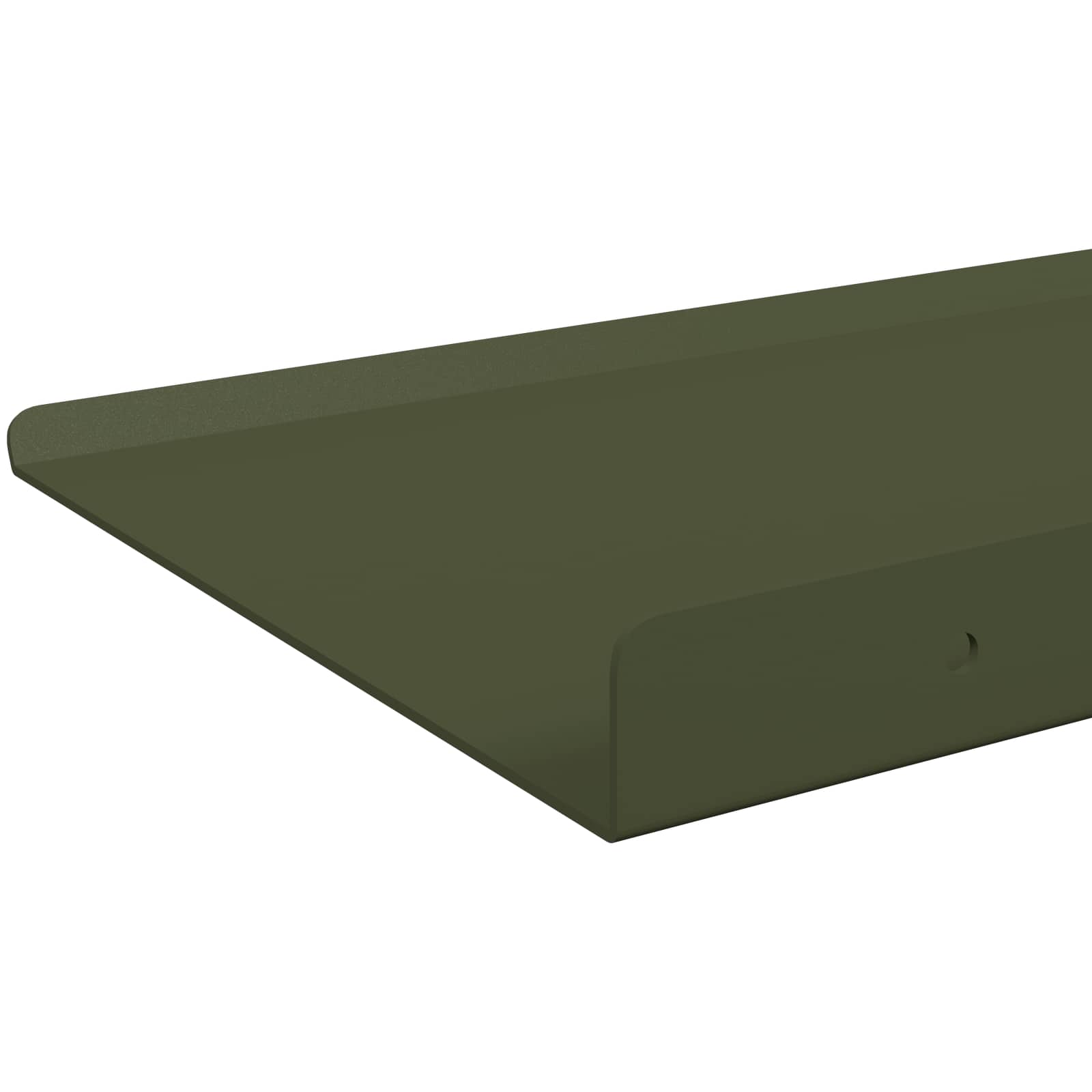 Drijvende plank 4 pcs Olijf Groen 30 x 18 x 2,5 cm Staal is nu te koop bij PeponiXL, paradijselijk wonen!