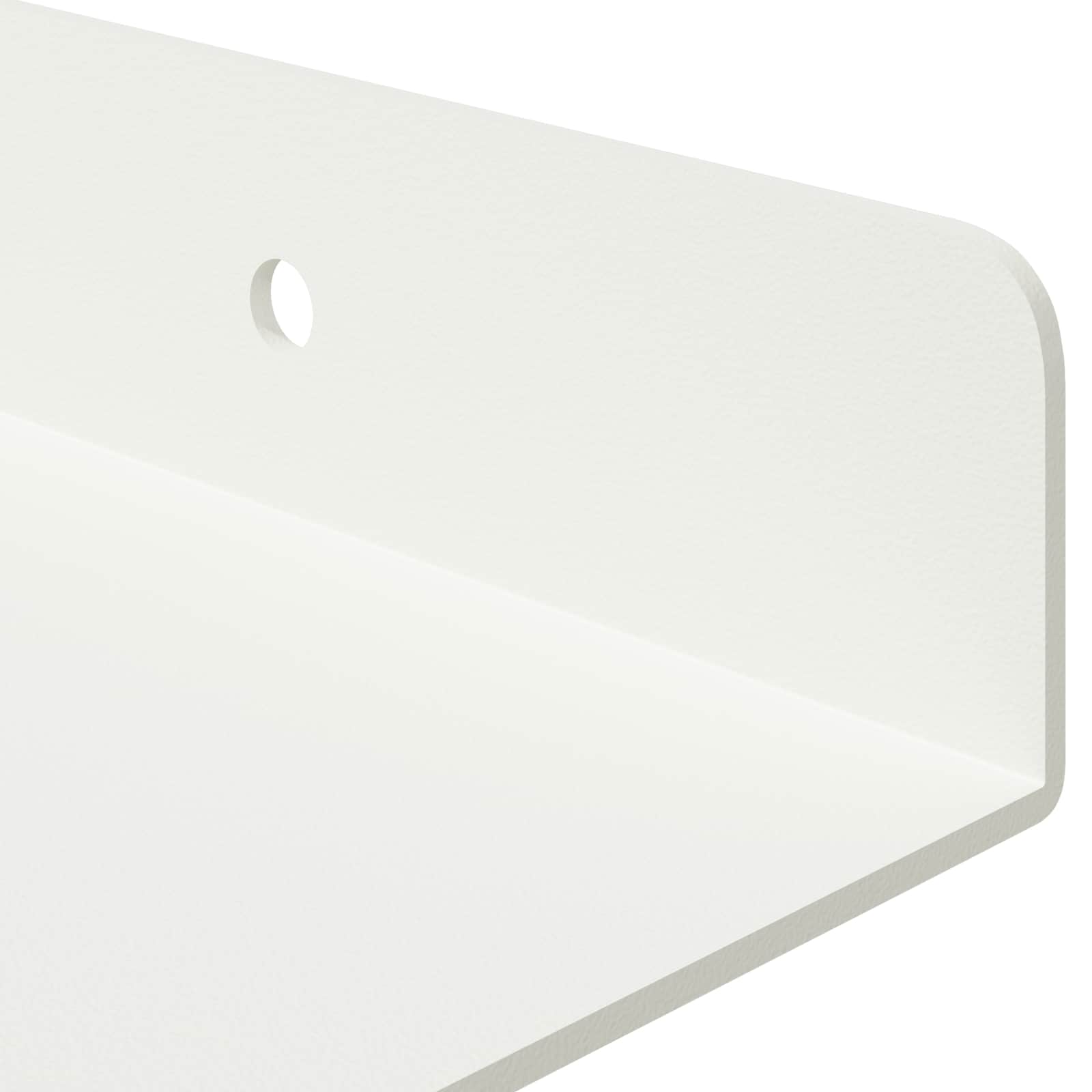 Drijvende plank Wandgemonteerd 2 pcs Wit 30 x 18 x 2,5 cm Staal is nu te koop bij PeponiXL, paradijselijk wonen!