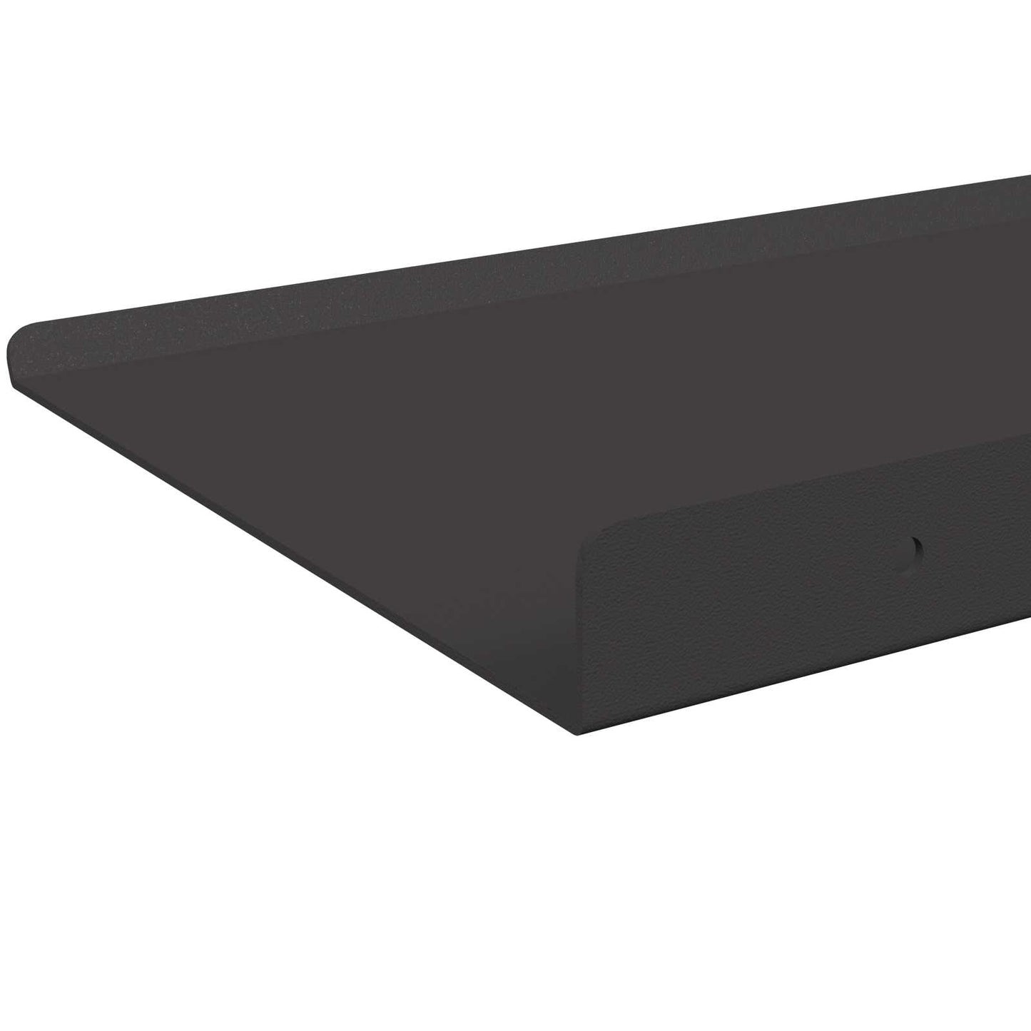 Drijvende plank Muurmontage 4 st Zwart 60 x 18 x 2,5 cm Staal