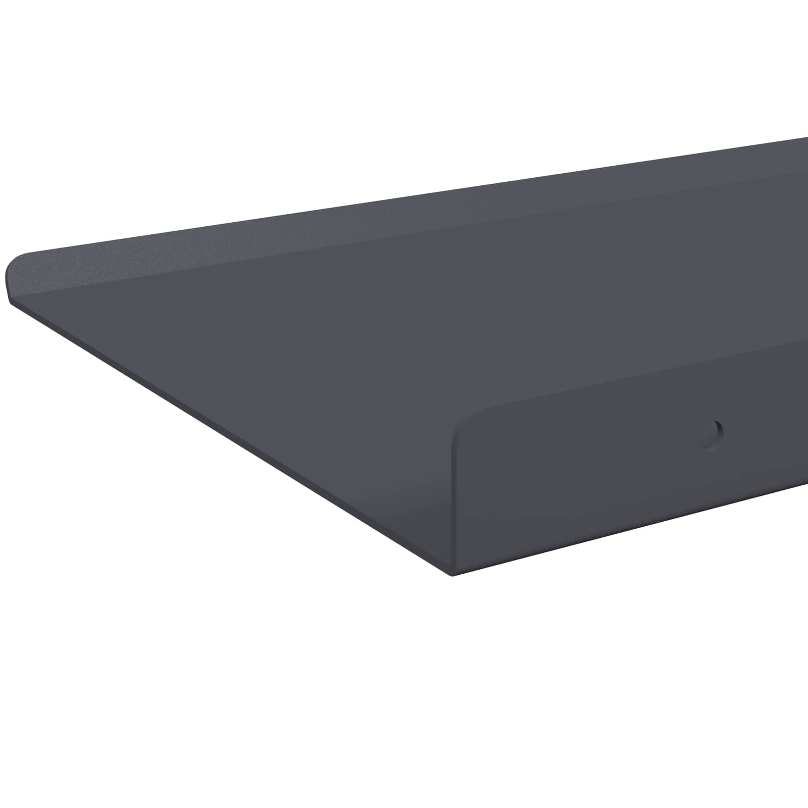 Drijvende plank 2 pcs Antraciet 60 x 18 x 2,5 cm Staal is nu te koop bij PeponiXL, paradijselijk wonen!