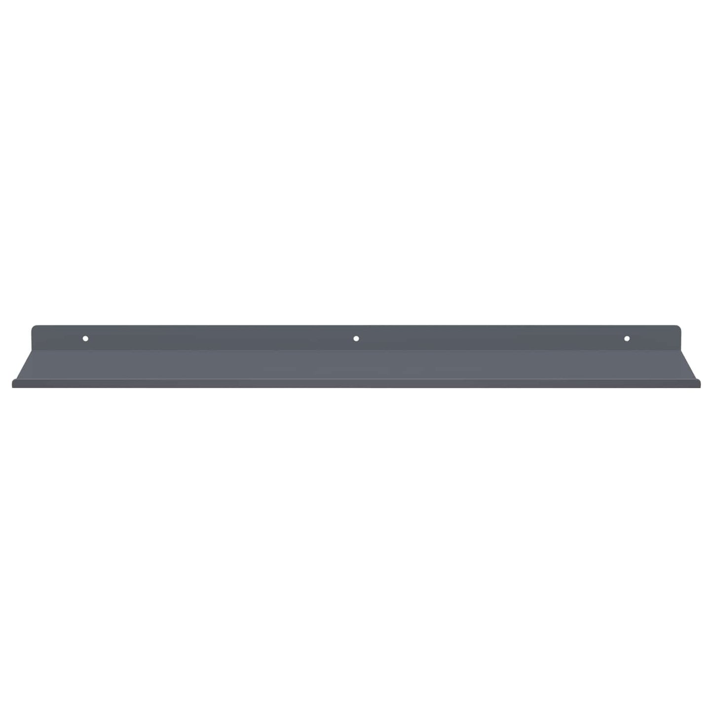 Drijvende plank 2 pcs Antraciet 60 x 18 x 2,5 cm Staal is nu te koop bij PeponiXL, paradijselijk wonen!
