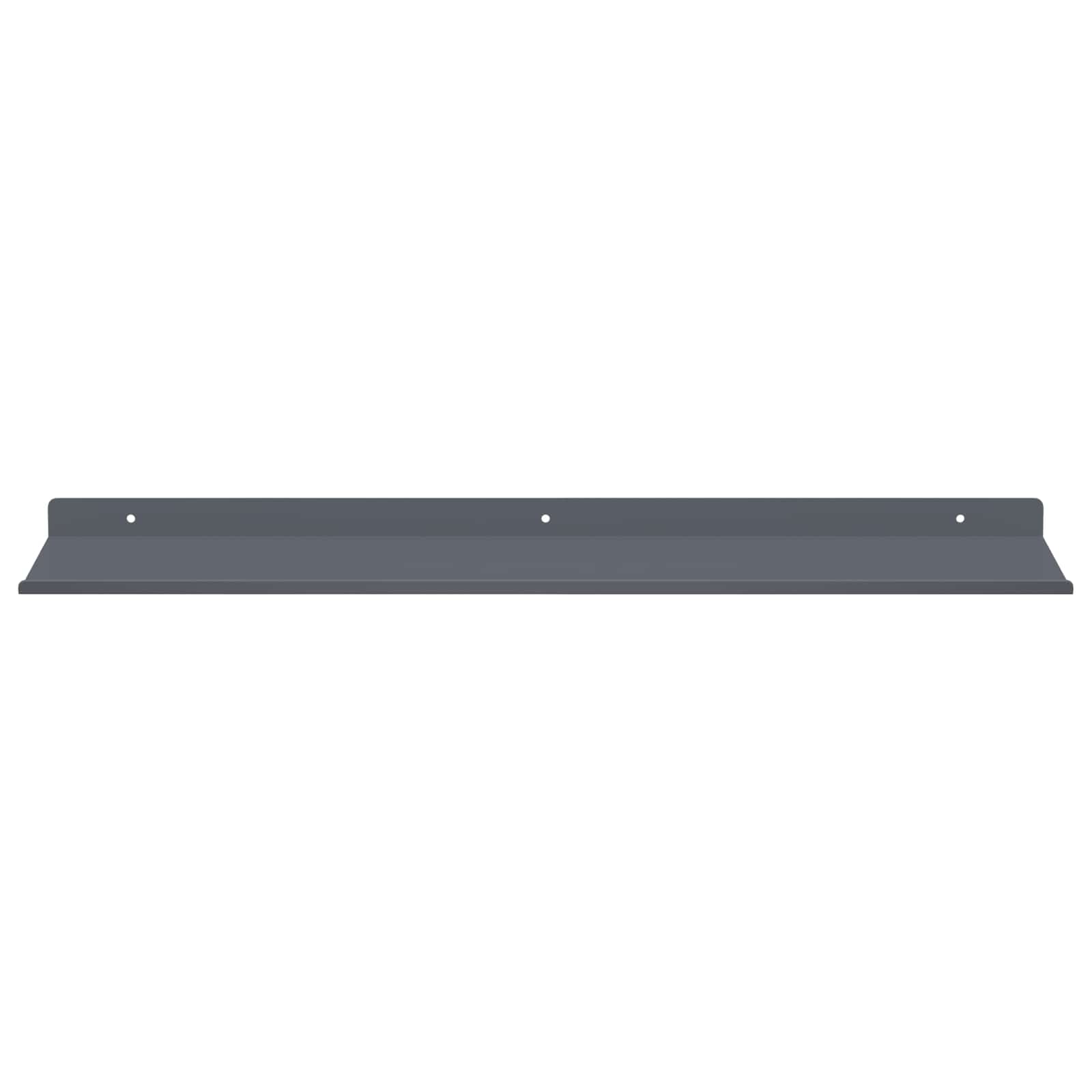 Drijvende plank 2 pcs Antraciet 60 x 18 x 2,5 cm Staal is nu te koop bij PeponiXL, paradijselijk wonen!
