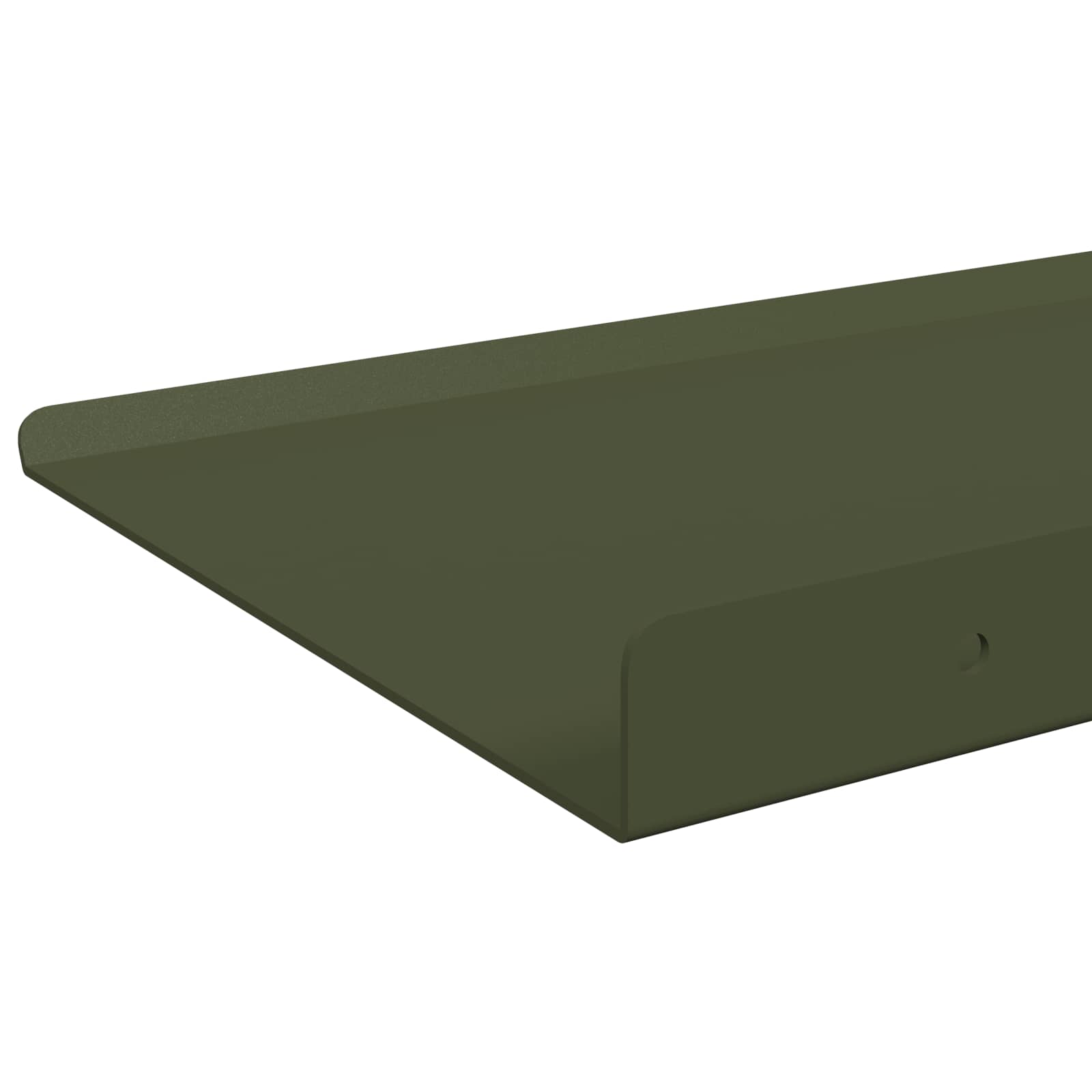 Zwevende wandplank 2 stuks Olijfgroen 60 x 18 x 2,5 cm Staal is nu te koop bij PeponiXL, paradijselijk wonen!