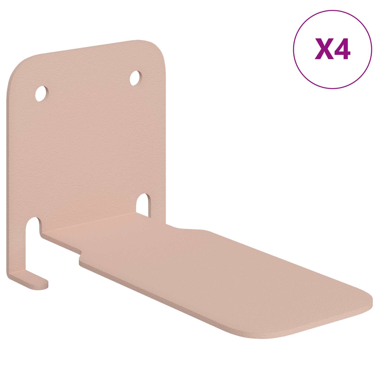 Drijvende plank met plank 4 pcs Roze 6 x 10,8 x 6,6 cm is nu te koop bij PeponiXL, paradijselijk wonen!