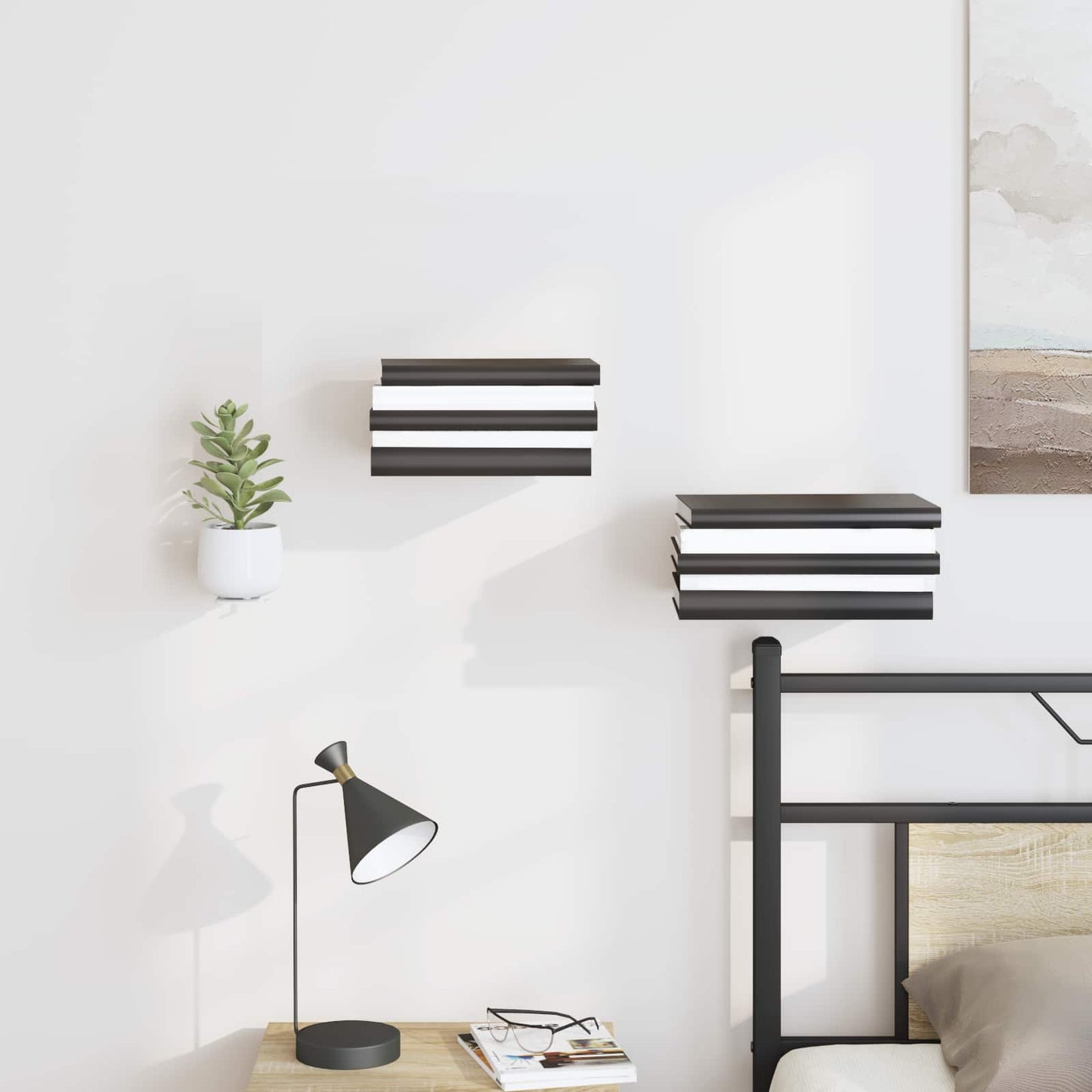Drijvende plank met plank 8 pcs Wit 6 x 10,8 x 6,6 cm is nu te koop bij PeponiXL, paradijselijk wonen!