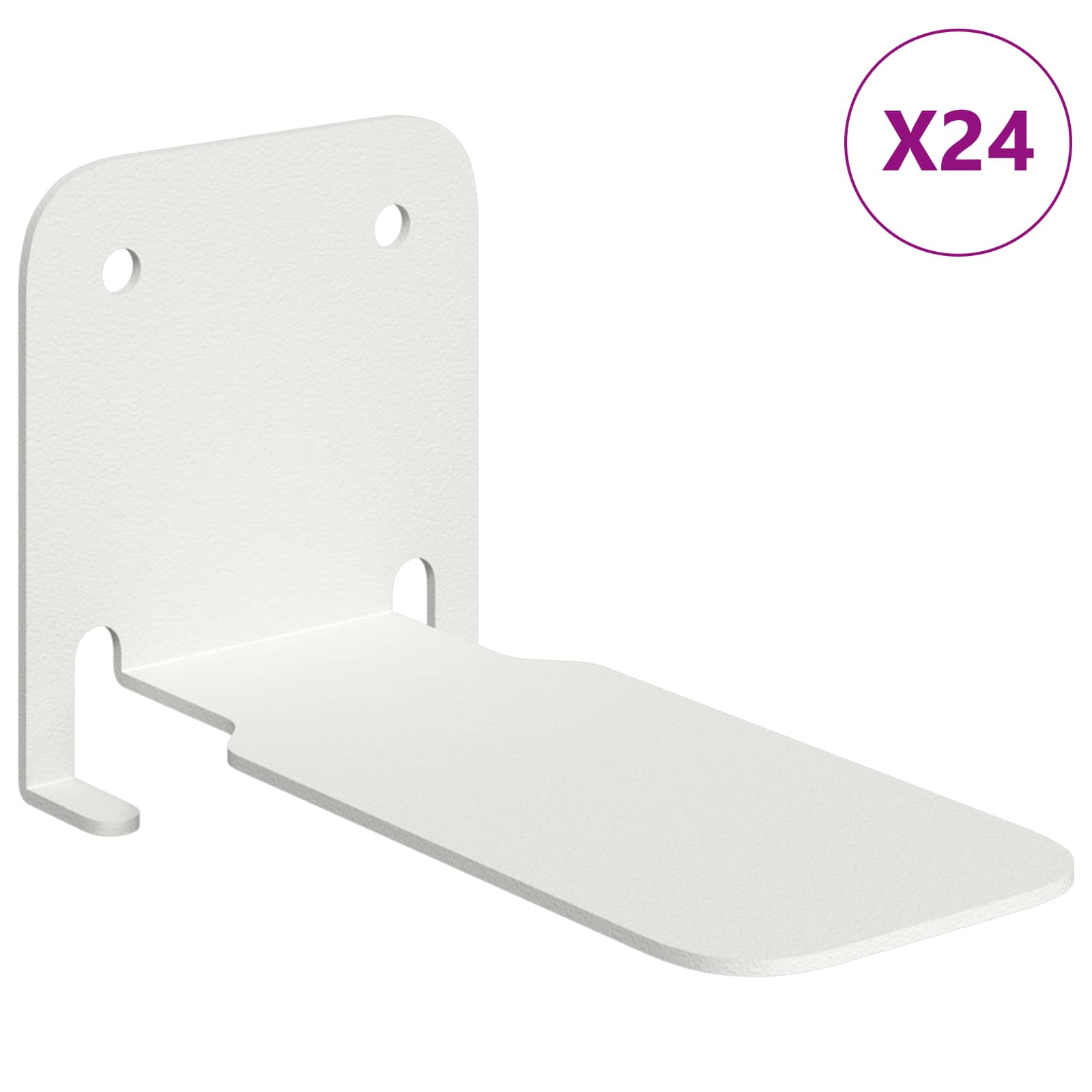 Drijvende plank met plank 24 pcs Wit 6 x 10,8 x 6,6 cm is nu te koop bij PeponiXL, paradijselijk wonen!