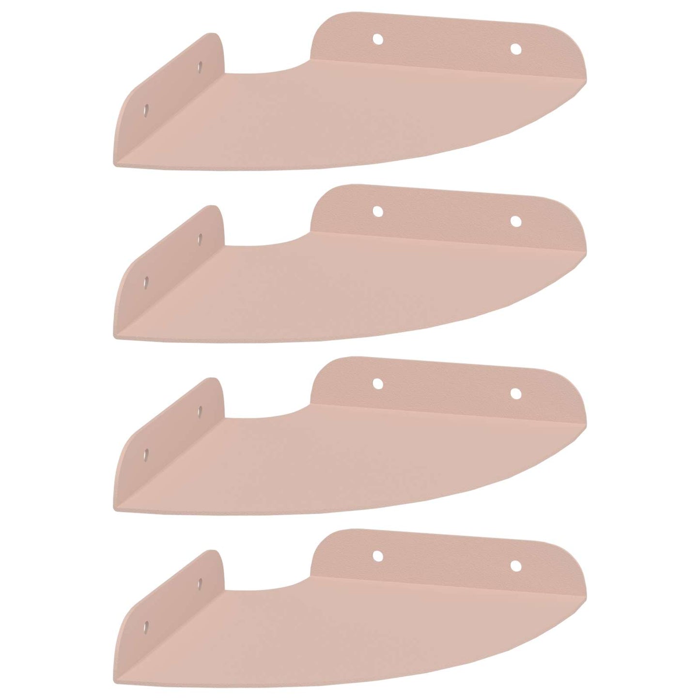 Drijvende plank met plank met opslag 4 pcs Roze 15 x 15 x 2 cm is nu te koop bij PeponiXL, paradijselijk wonen!