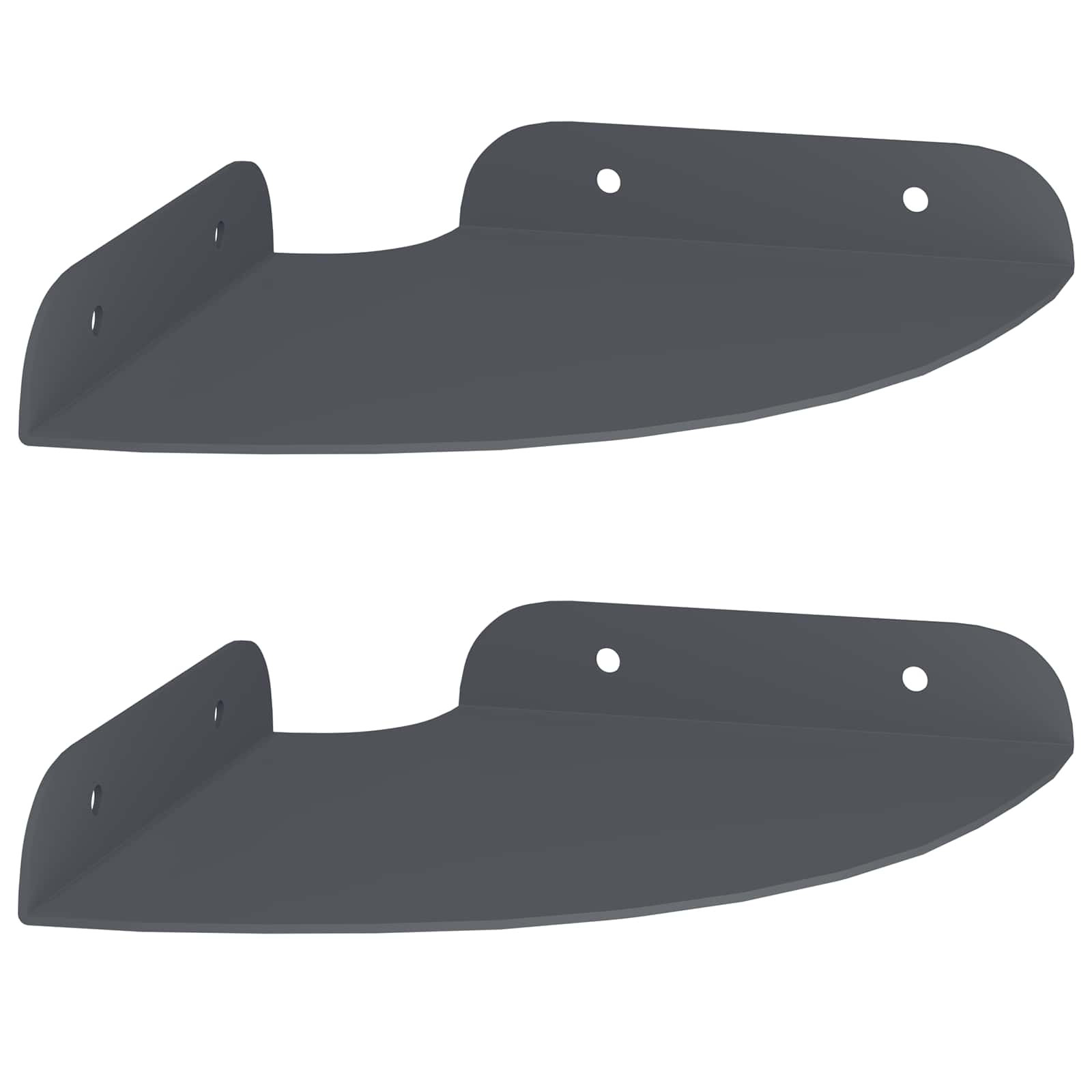Drijvende plank met plank 2 pcs Antraciet 15 x 15 x 2 cm is nu te koop bij PeponiXL, paradijselijk wonen!