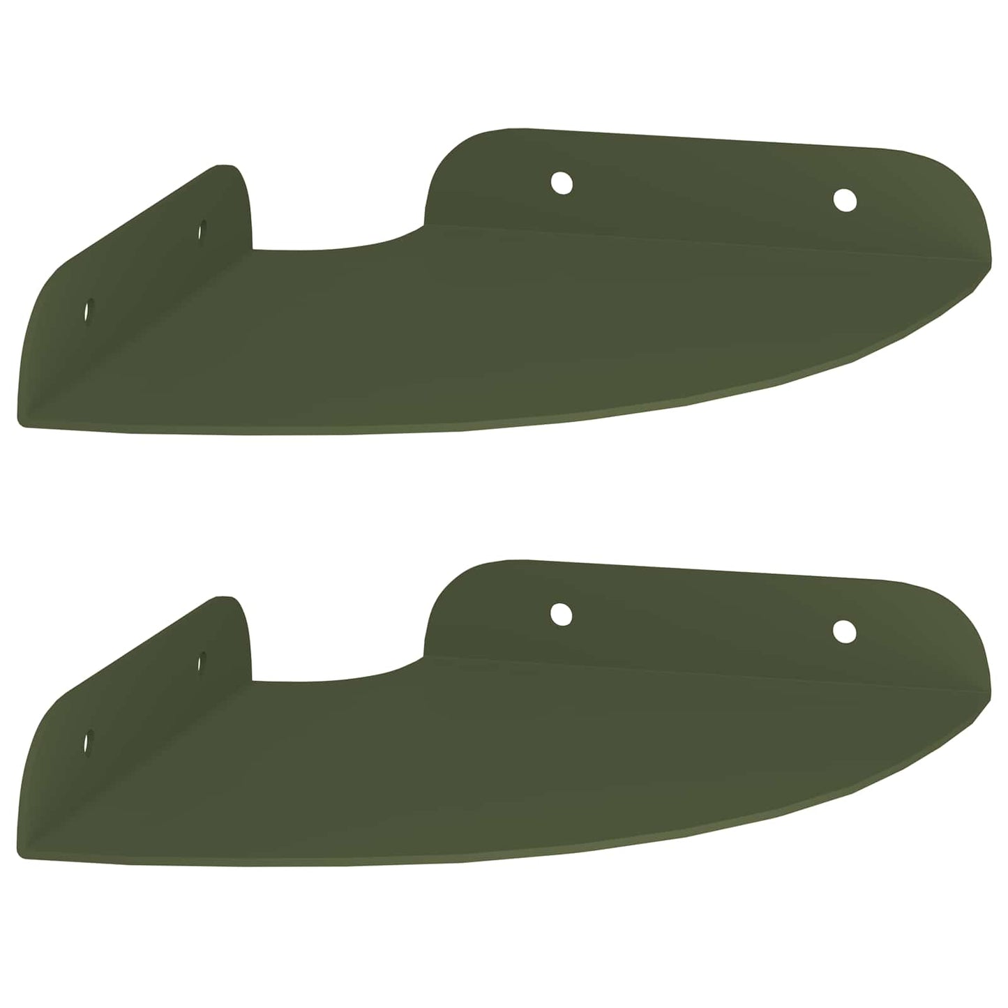 Drijvende plank met plank 2 pcs Olijf Groen 15 x 15 x 2 cm is nu te koop bij PeponiXL, paradijselijk wonen!